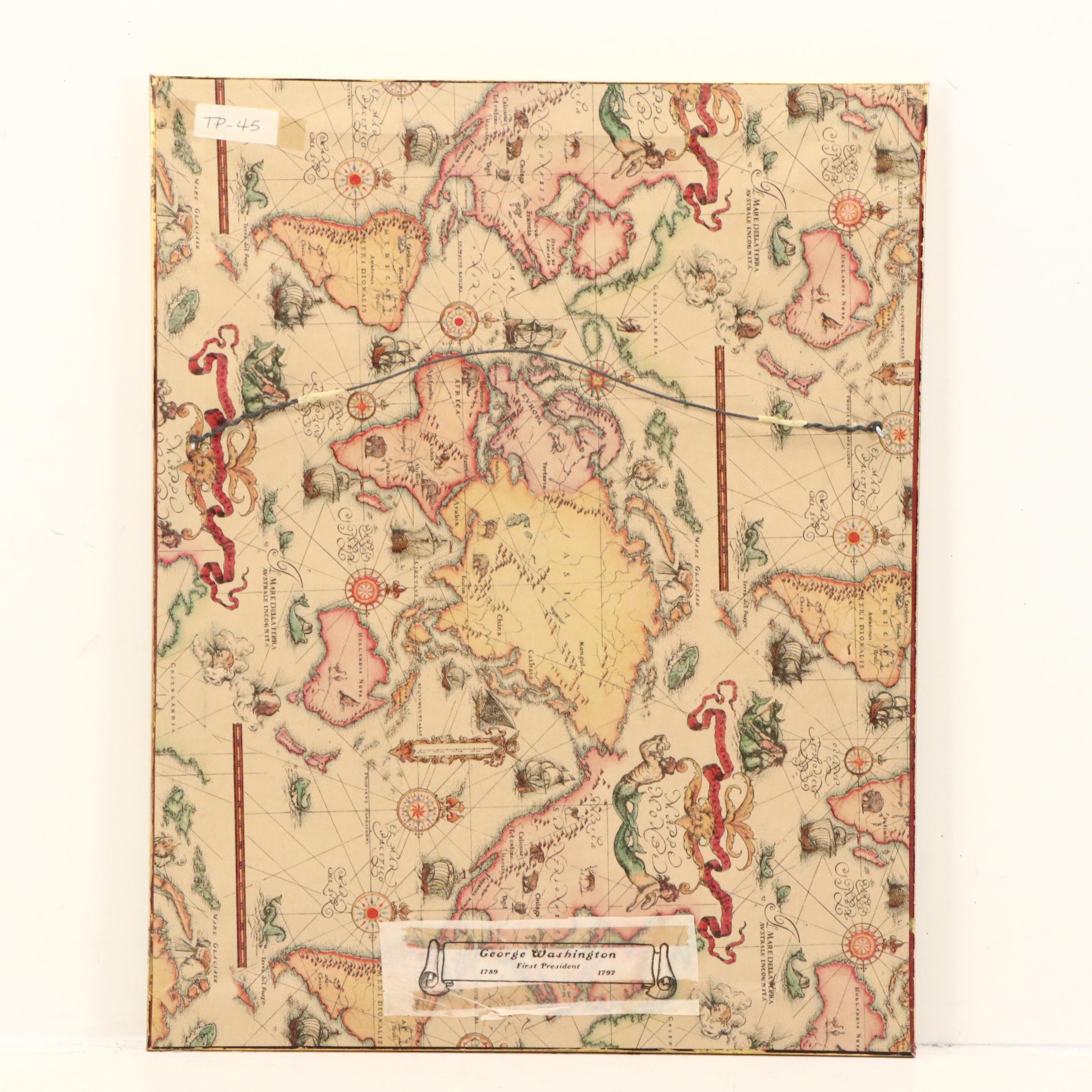 Photogravure Portrait of George Washington After Gilbert Stuart, 1901