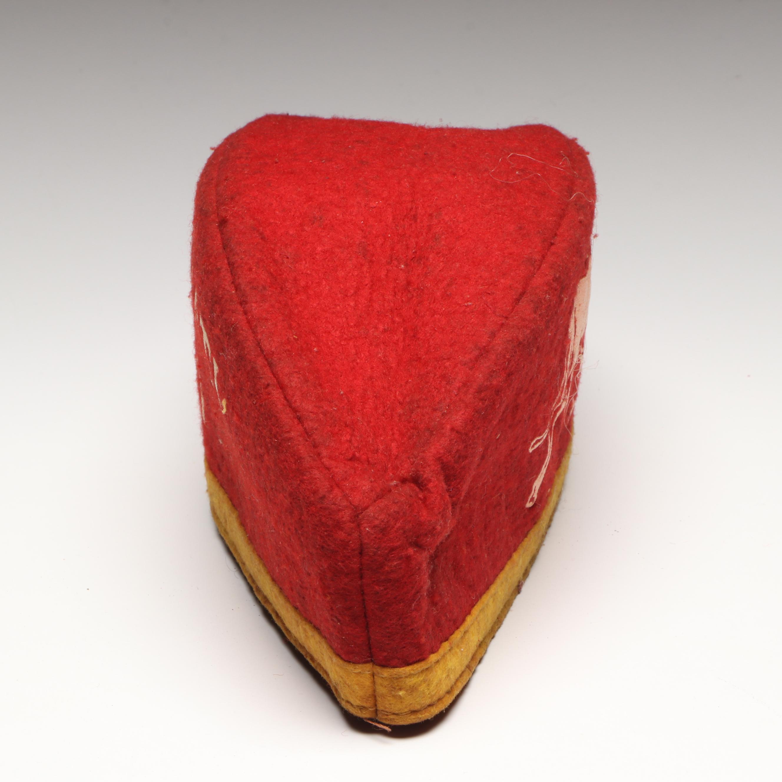 Cincinnati Zoo Felt Pennant Souvenir Flags with Cap, Mid-20th Century