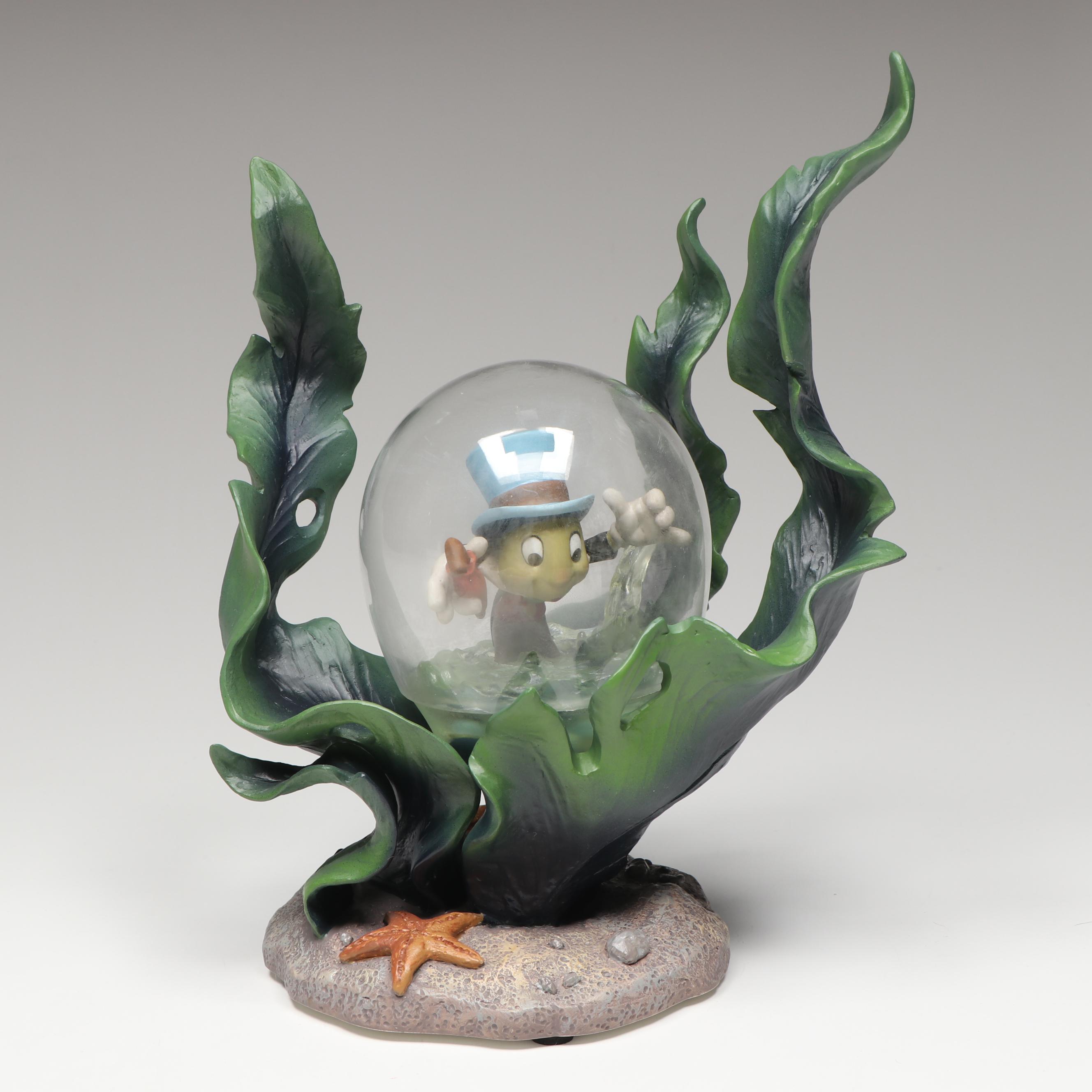 Disney Pinocchio "Bubble Trouble" Jiminiy Cricket 70th Anniversary Figurine