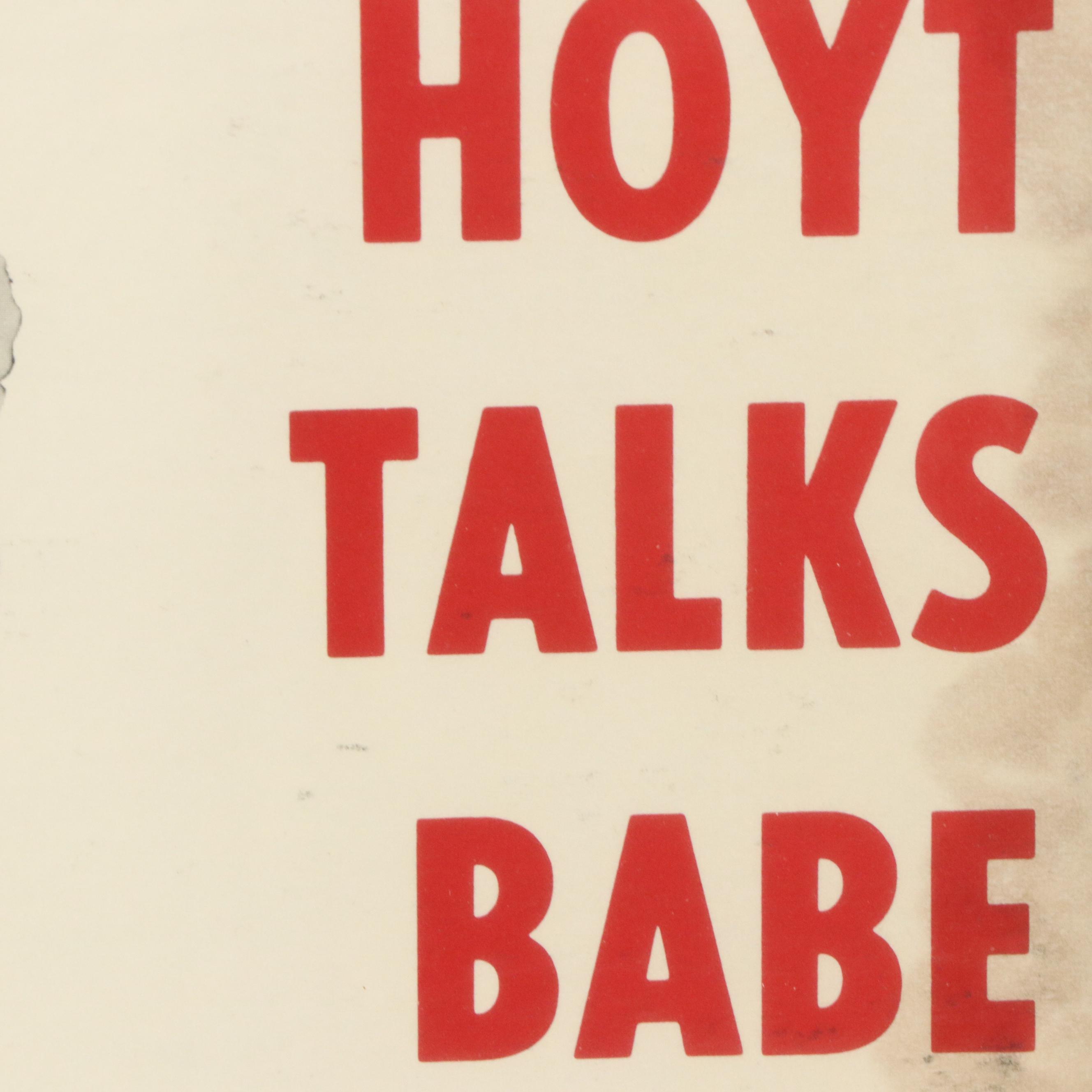 Record Cover "The Best of Waite Hoyt in the Rain, Vol. 2" with Handwritten Note