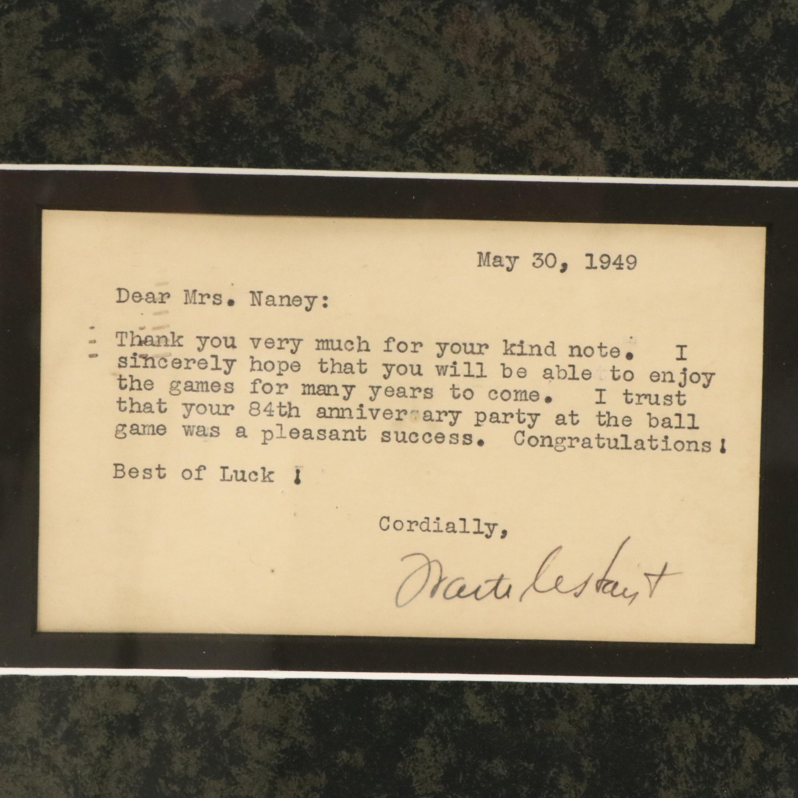 Record Cover "The Best of Waite Hoyt in the Rain, Vol. 2" with Handwritten Note