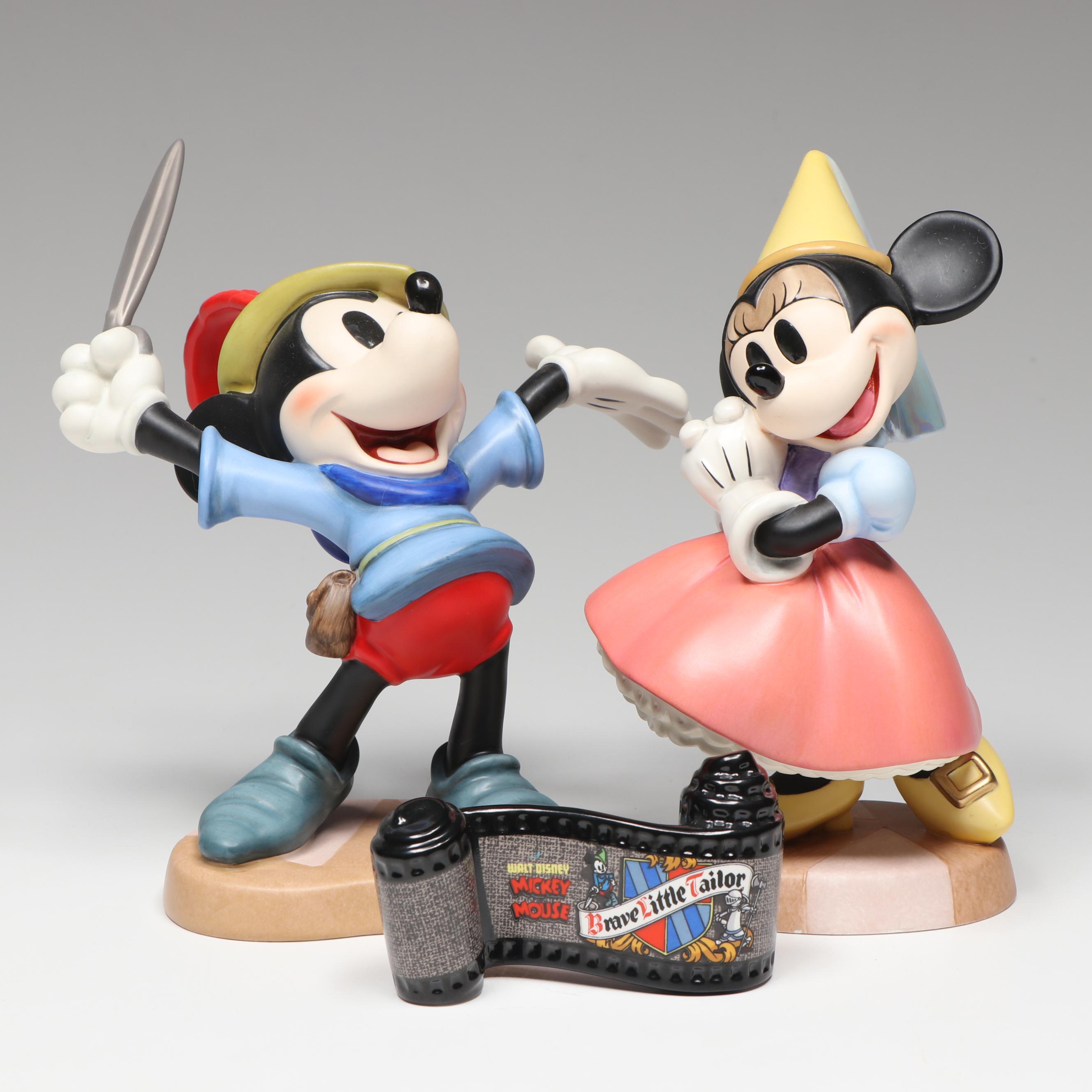 Disney Brave Little Tailor "I Let 'em Have It!" and "Princess Minnie" Figurines