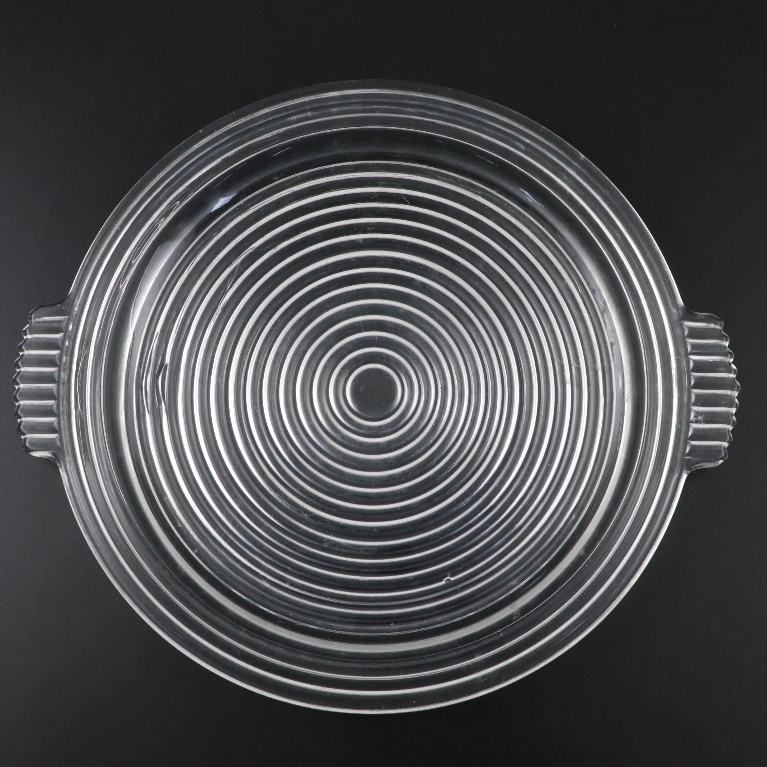 Mid-Century Glass Champagne Coupes and Tray