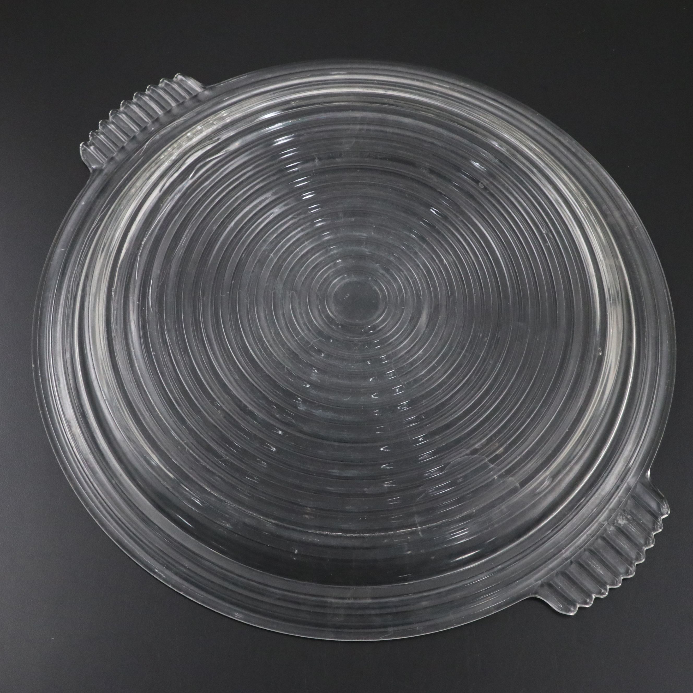 Mid-Century Glass Champagne Coupes and Tray