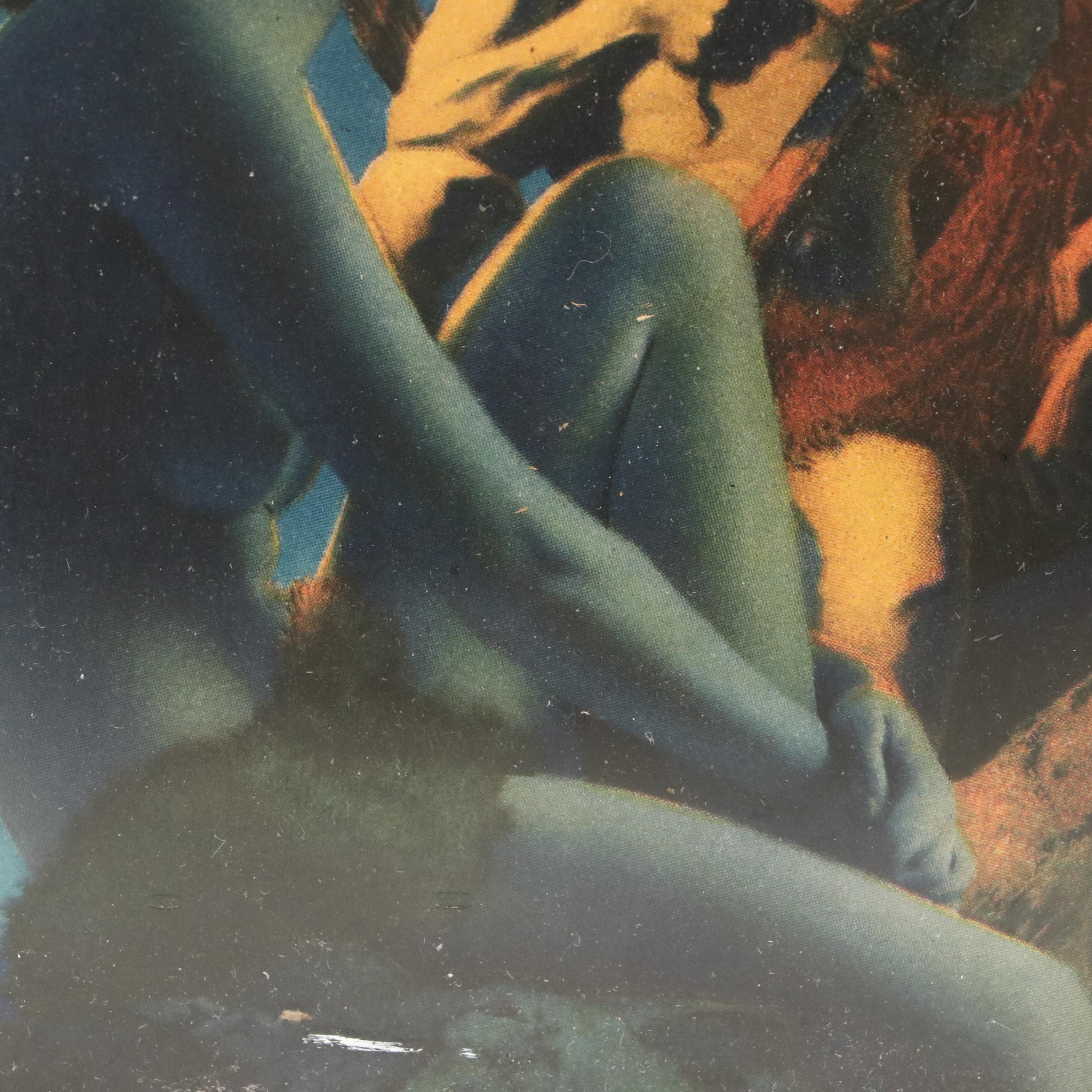 Maxfield Parrish "Primitive Man" Offset Lithograph, 20th Century