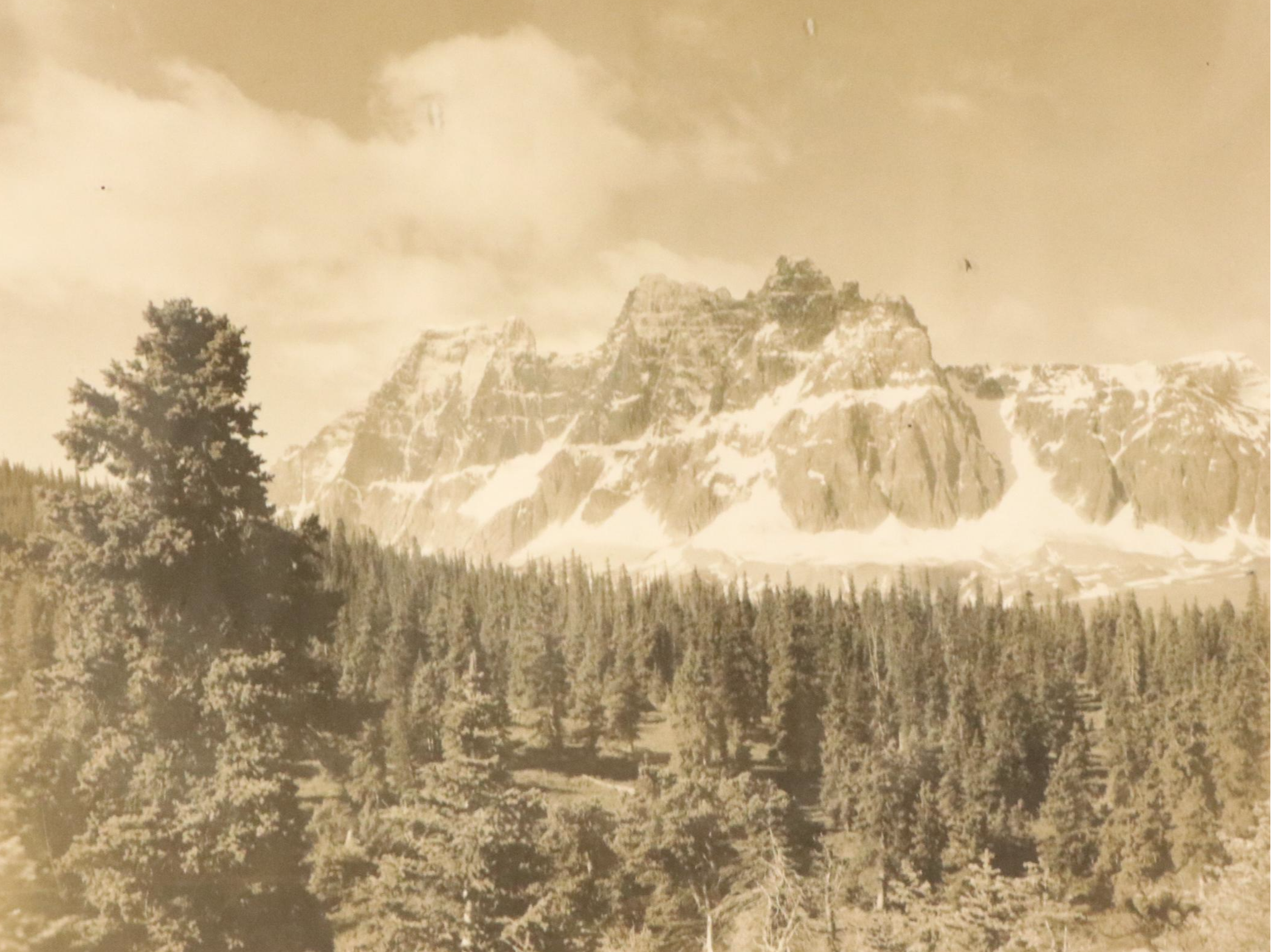 Sepia Landscape Photograph "The Ramports, Mount Redoubt"