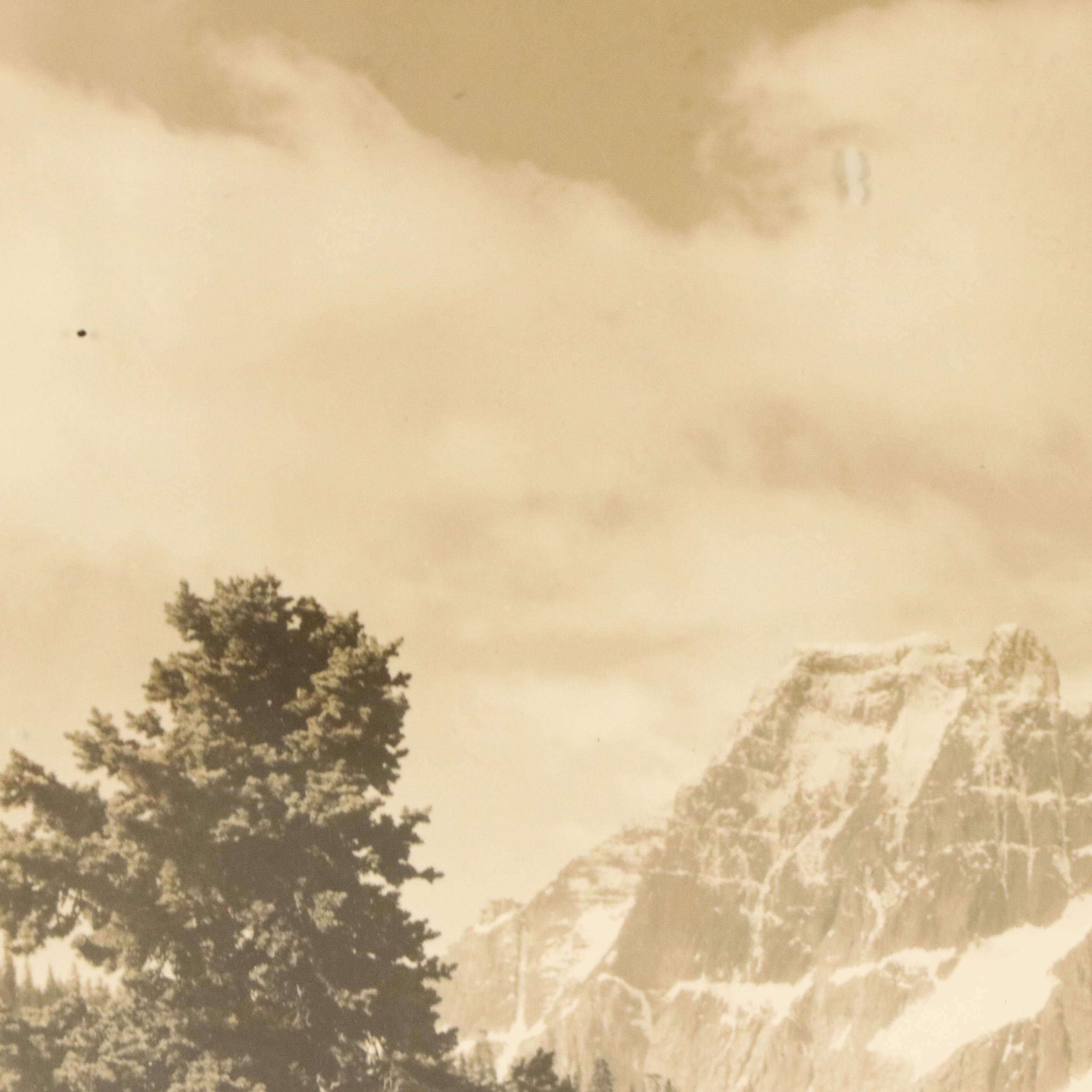 Sepia Landscape Photograph "The Ramports, Mount Redoubt"