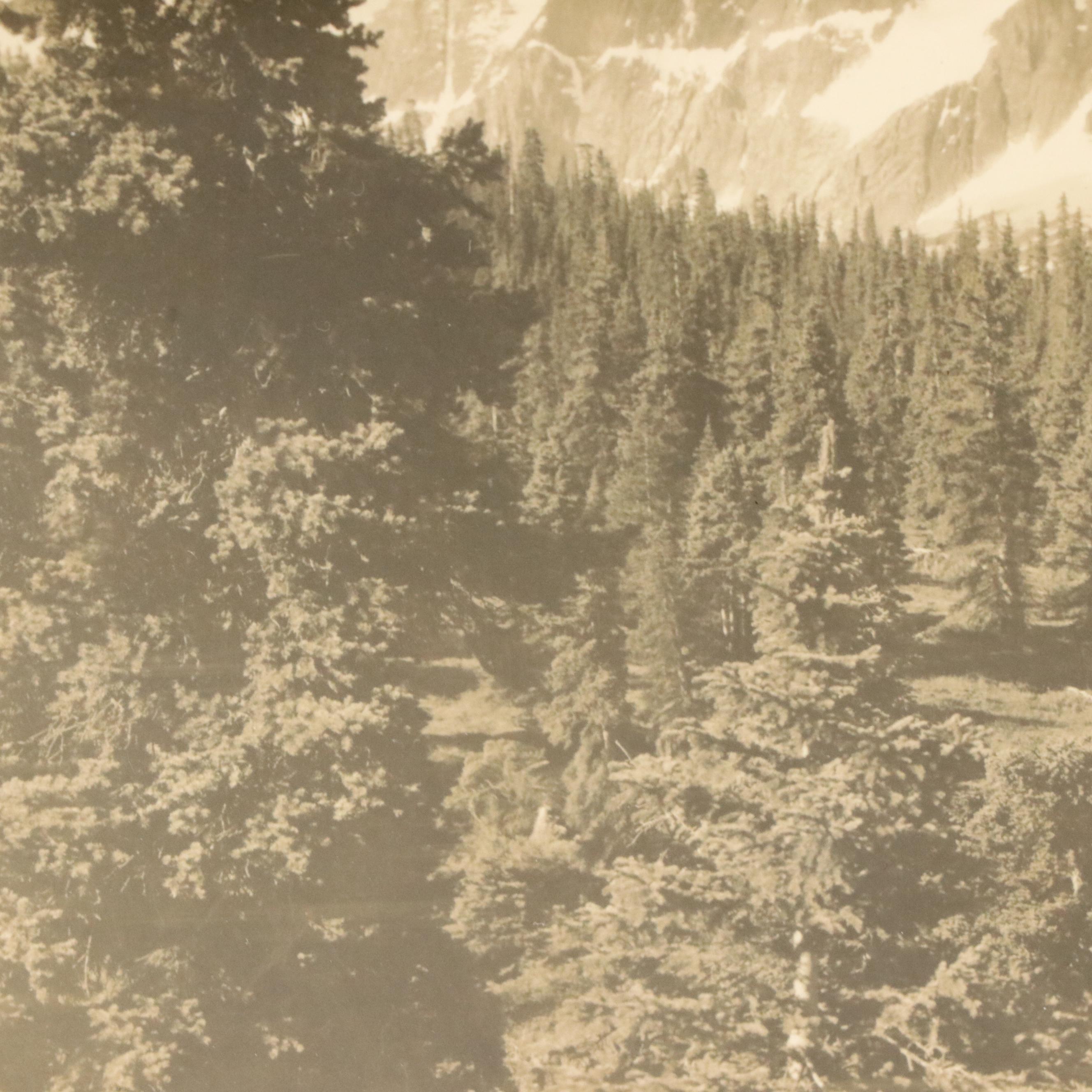 Sepia Landscape Photograph "The Ramports, Mount Redoubt"