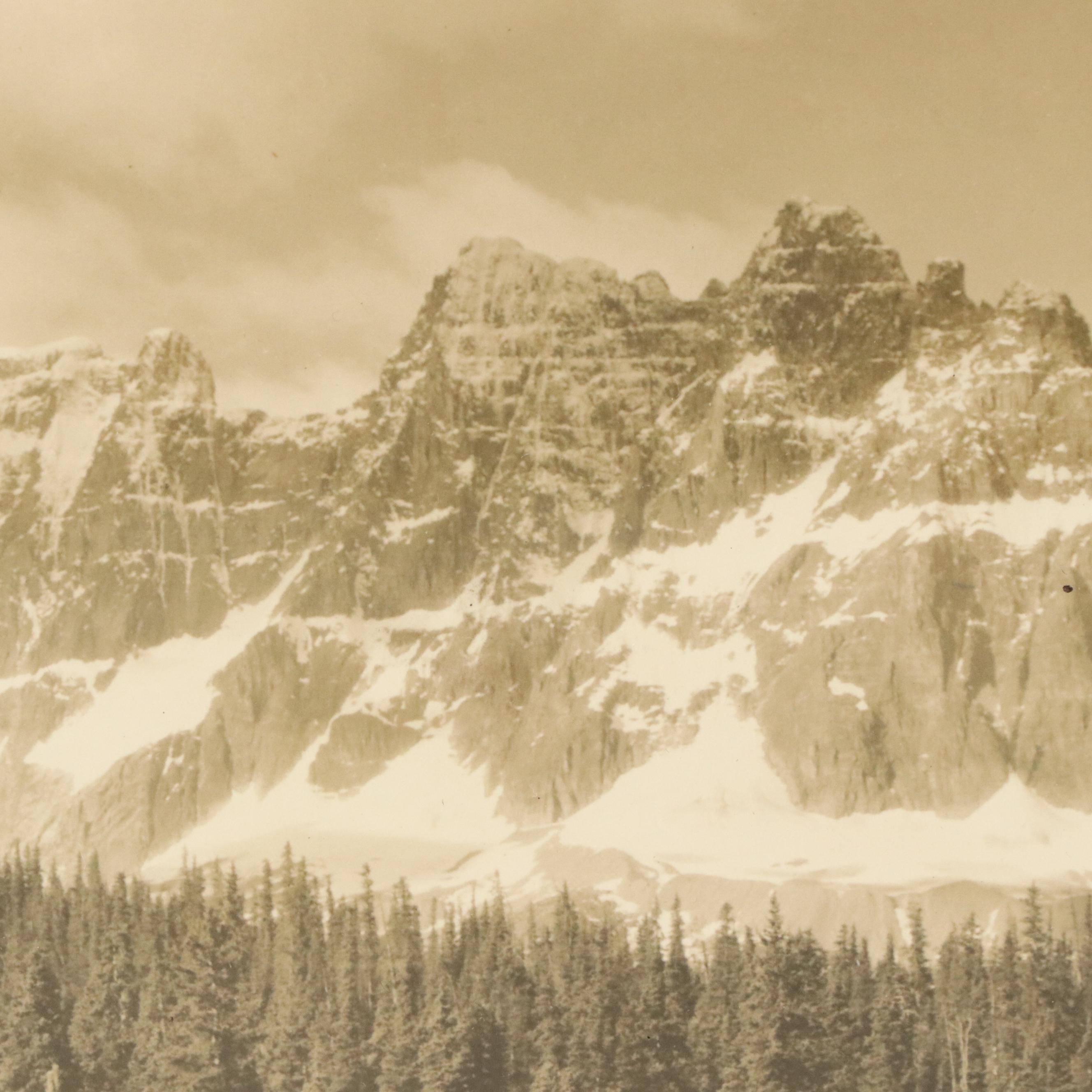 Sepia Landscape Photograph "The Ramports, Mount Redoubt"