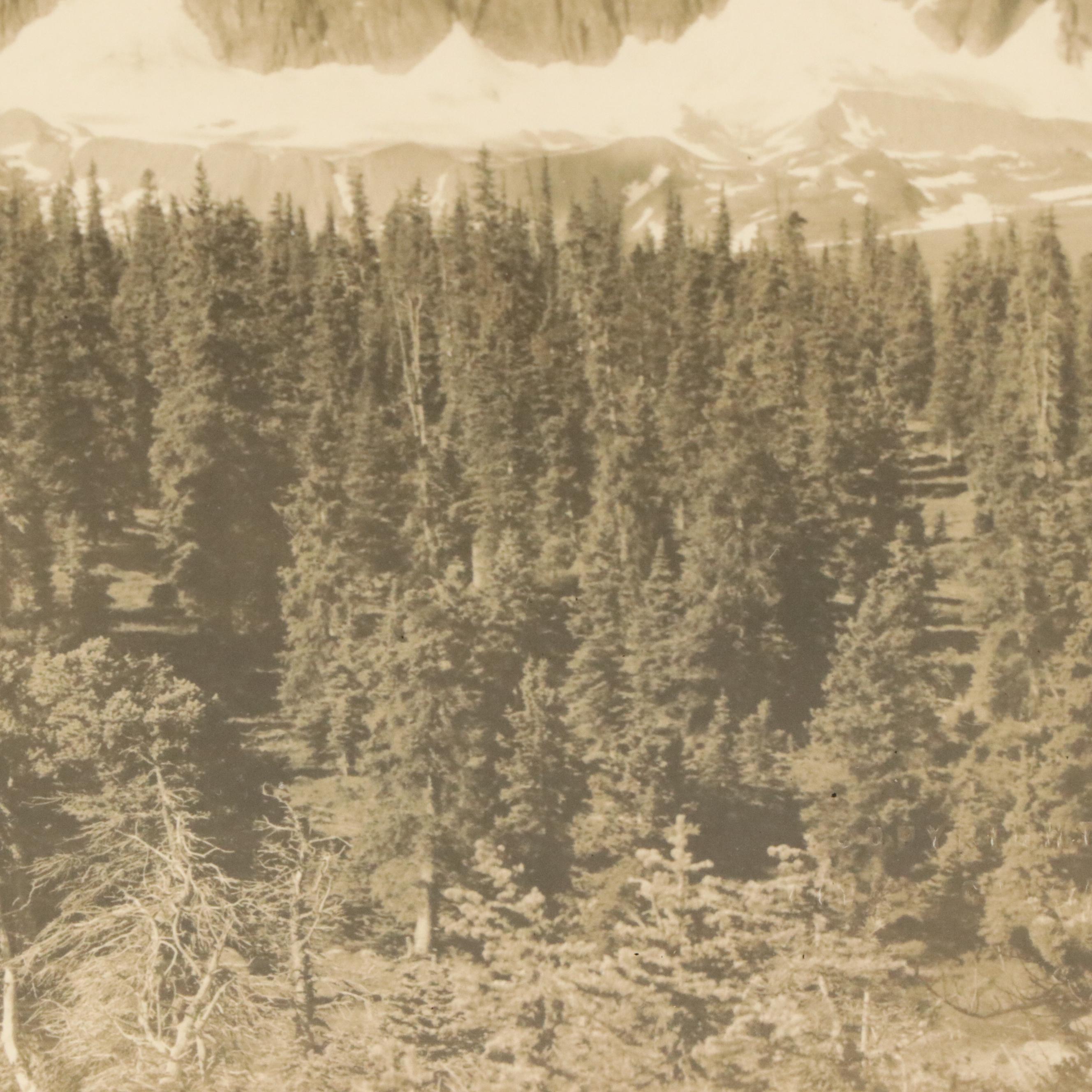 Sepia Landscape Photograph "The Ramports, Mount Redoubt"