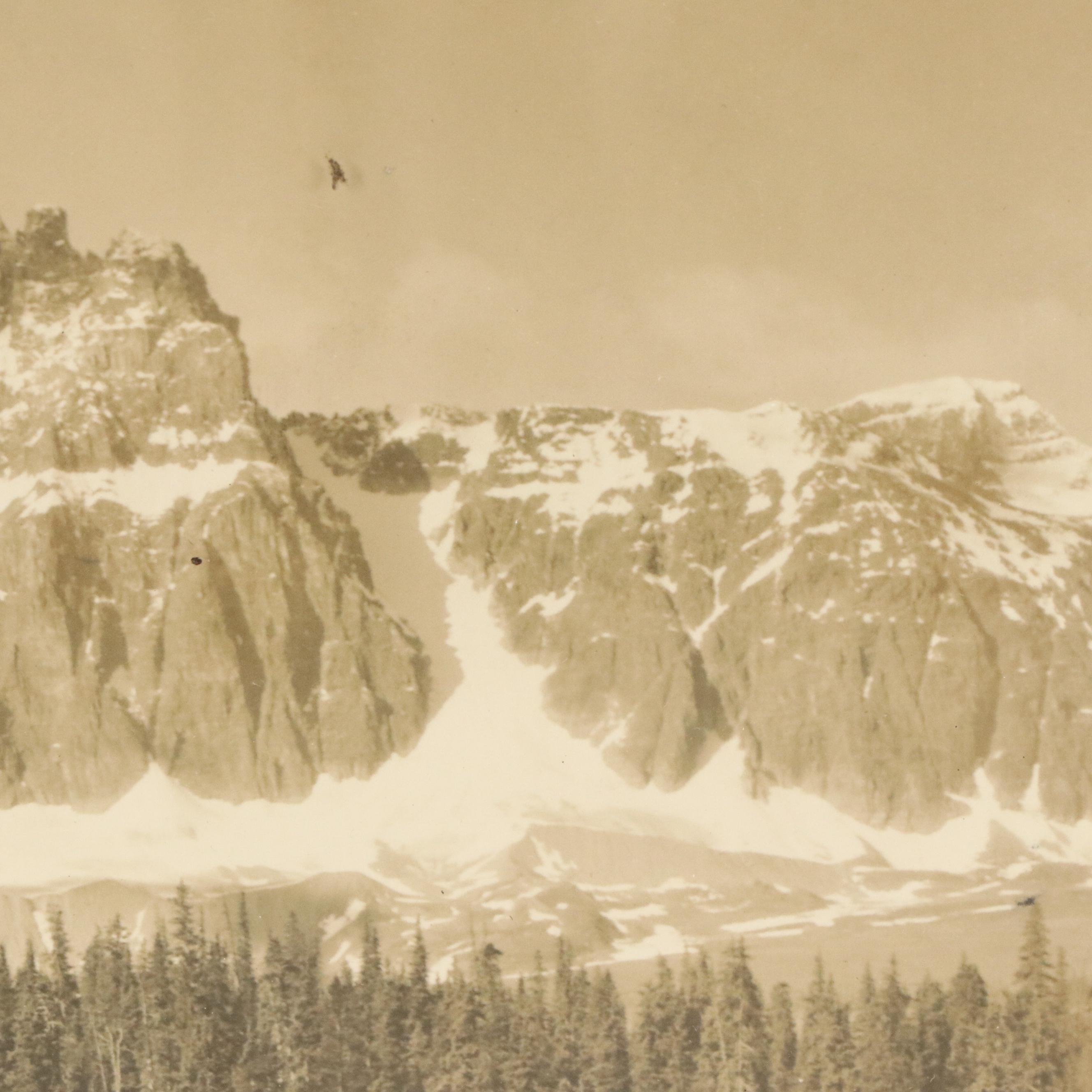 Sepia Landscape Photograph "The Ramports, Mount Redoubt"