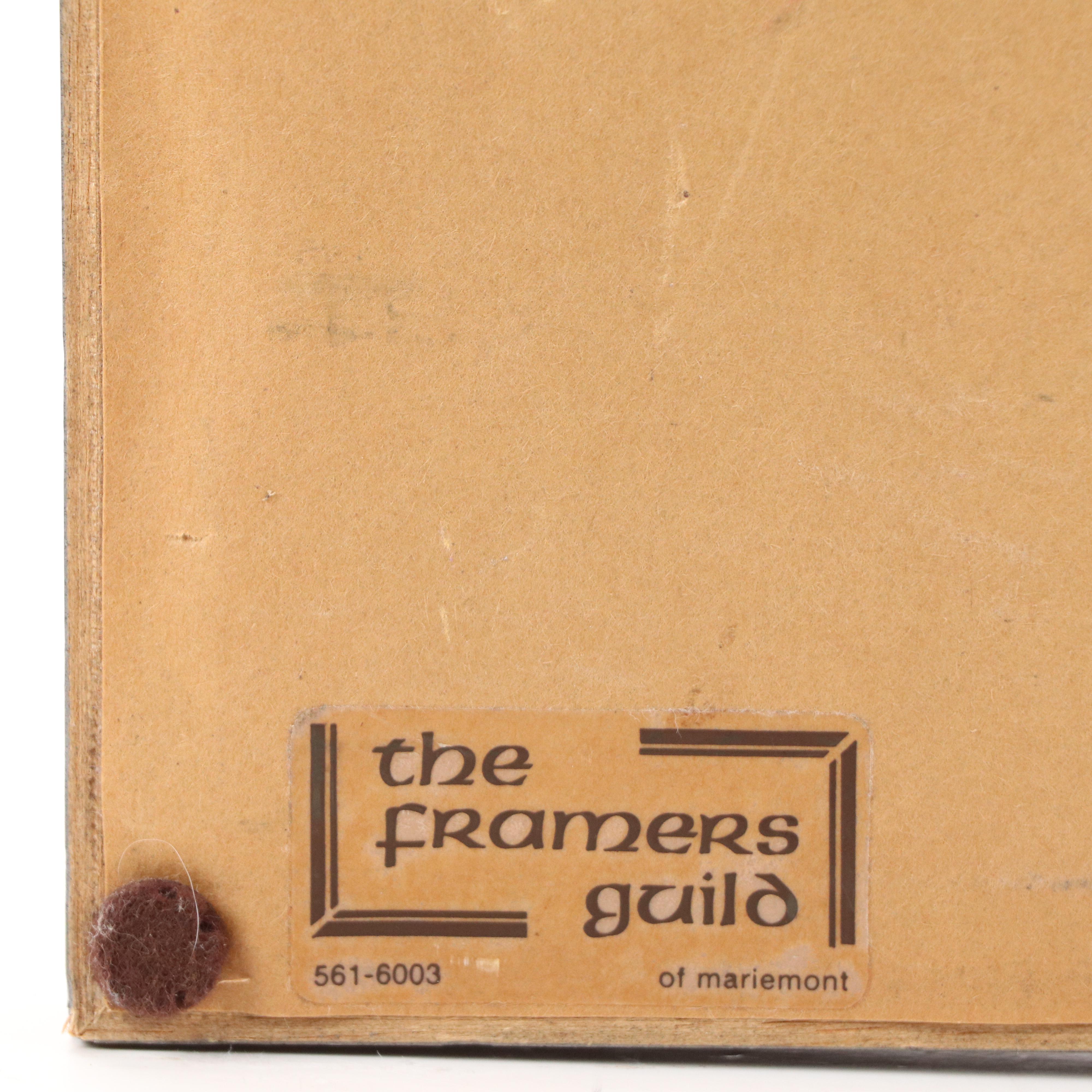 After Richard E. Howard Offset Lithograph of Amish School Boys