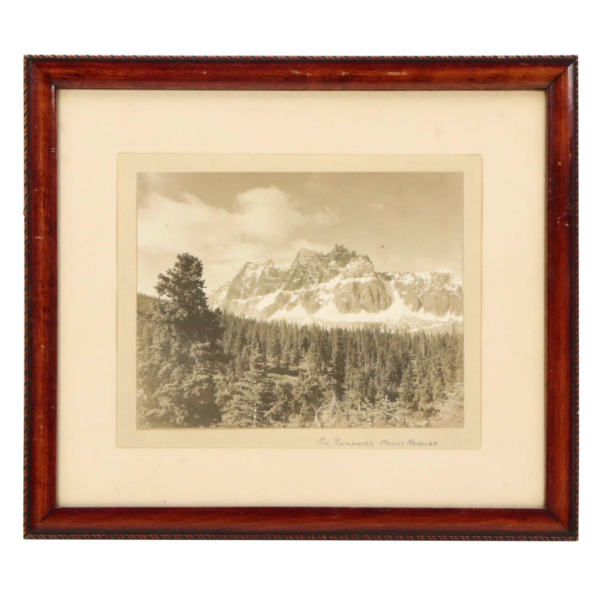 Sepia Landscape Photograph "The Ramports, Mount Redoubt"