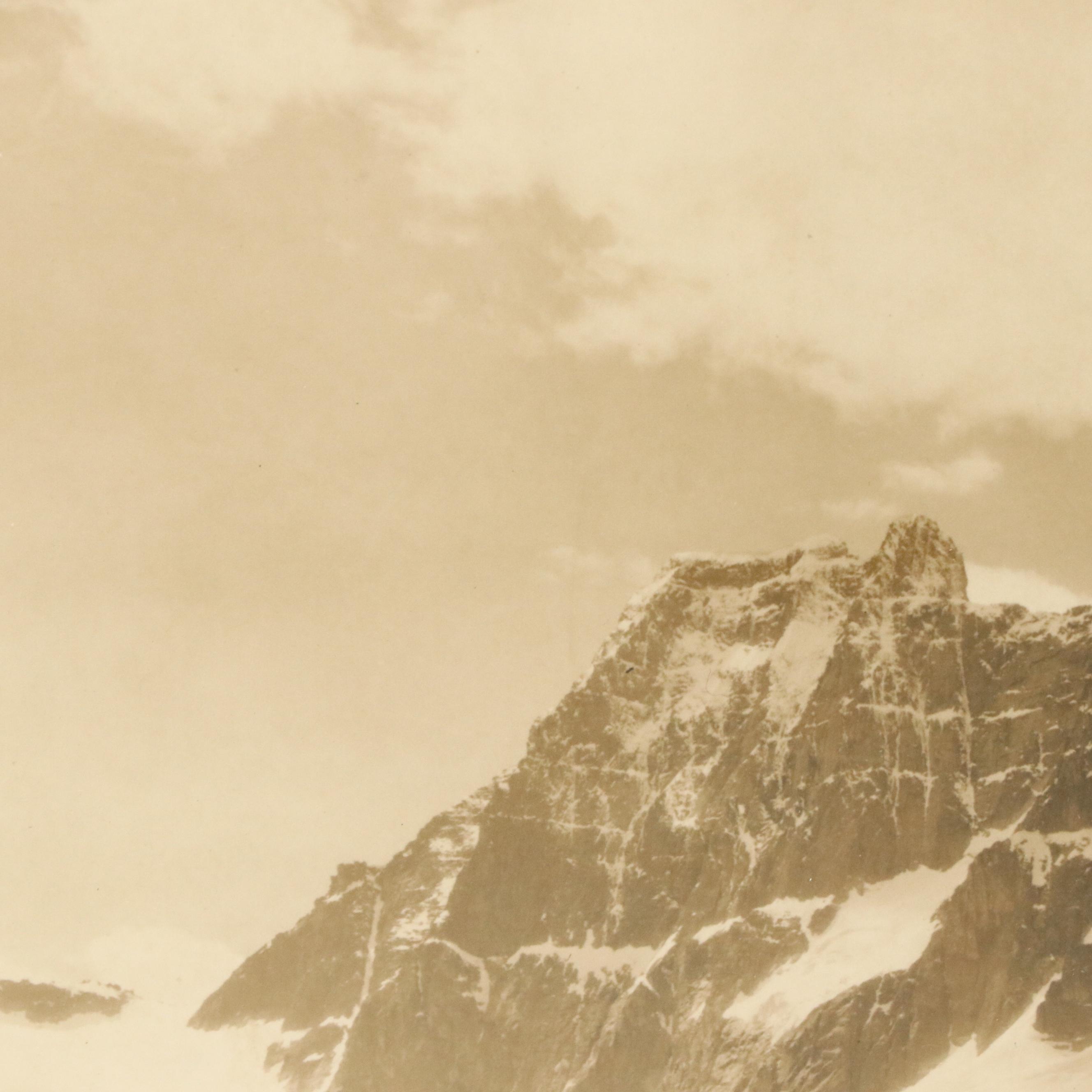 Sepia Landscape Photograph "Mount Redoubt, Tonquin Valley"