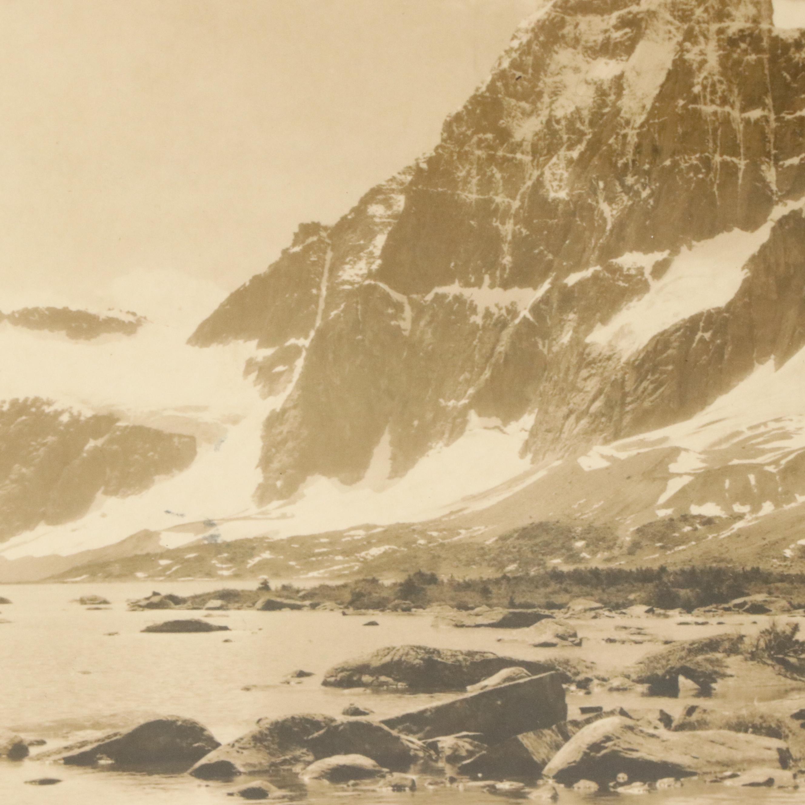 Sepia Landscape Photograph "Mount Redoubt, Tonquin Valley"