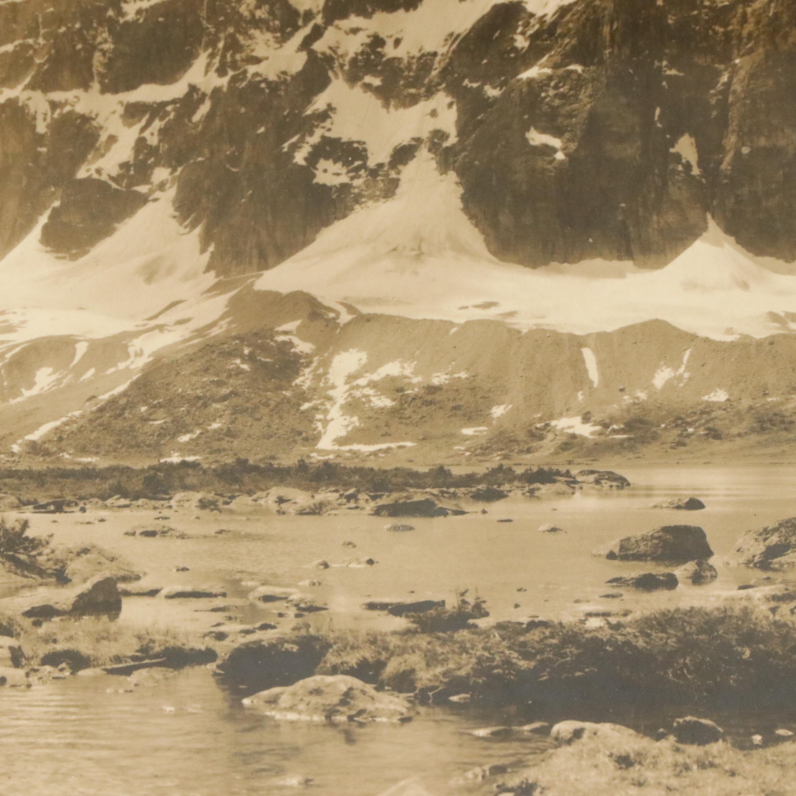 Sepia Landscape Photograph "Mount Redoubt, Tonquin Valley"