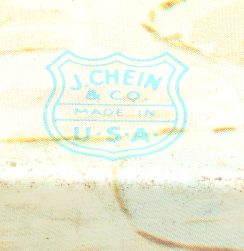 J. Chein & Co. Tin Litho Wind-Up Roller Coaster Toy, Mid-20th Century