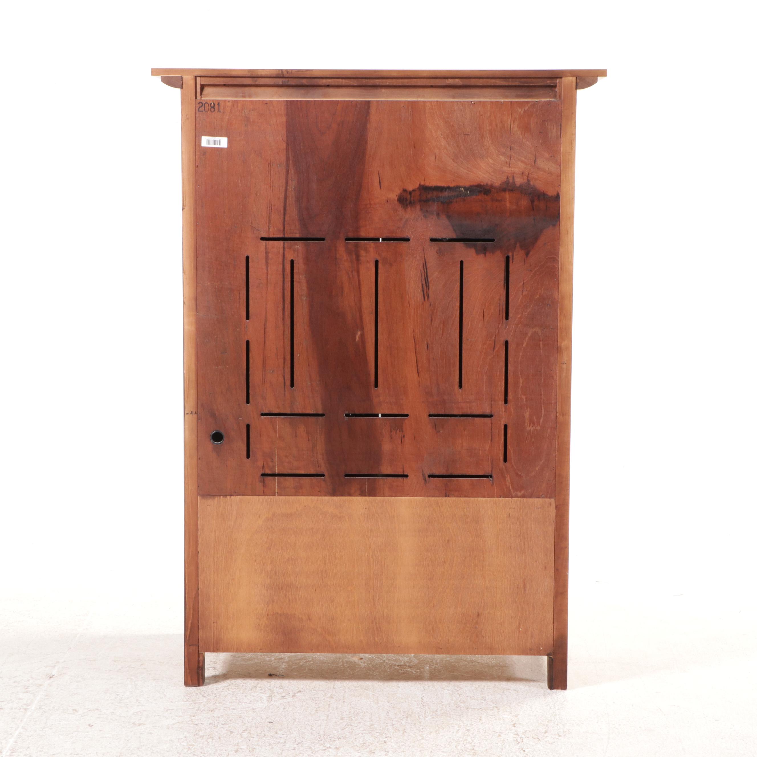 Contemporary Mission Style Media Armoire