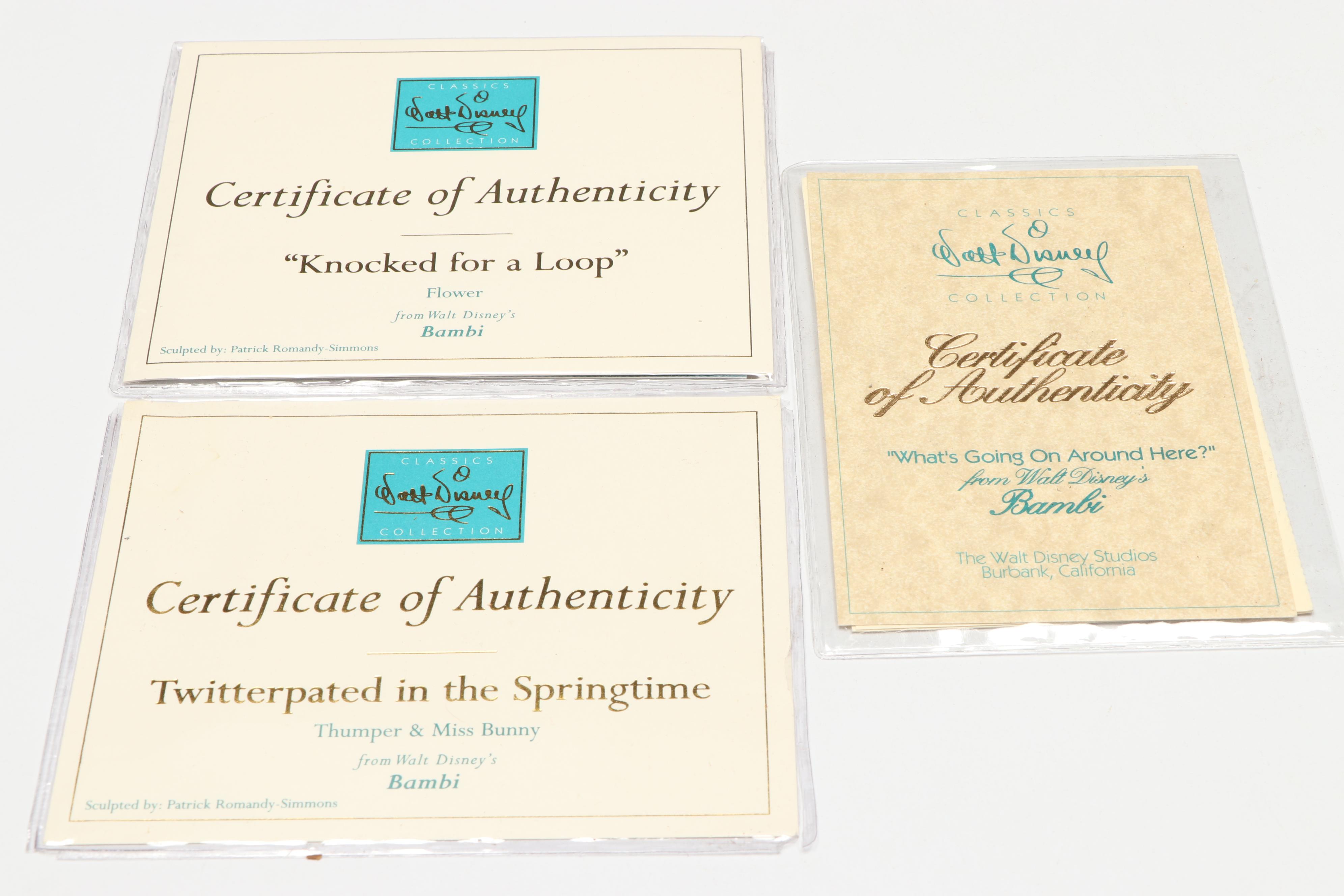 Disney "Knocked for a Loop" and More Bambi Anniversary Porcelain Figurines