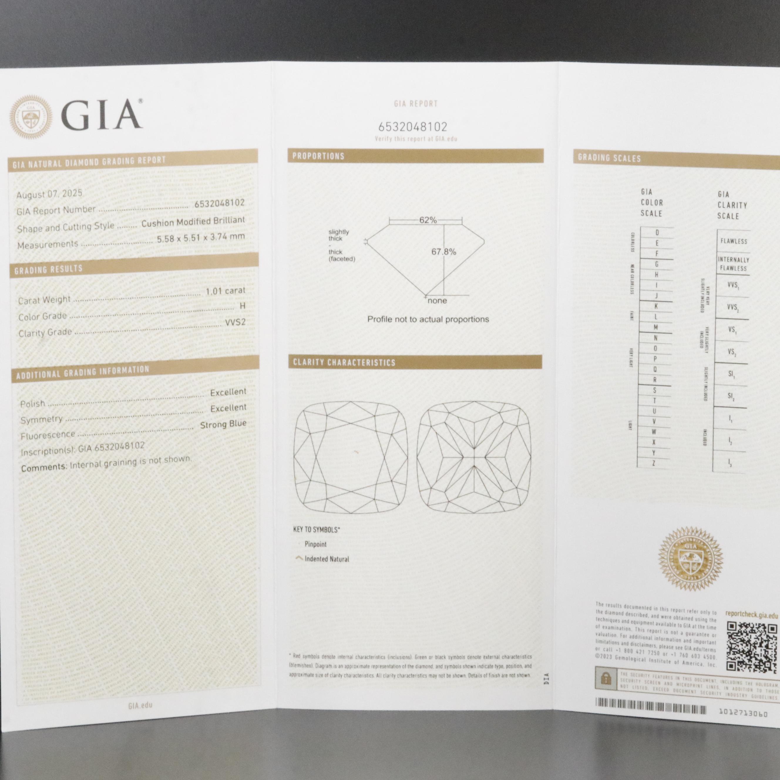 18K 2.01 CTW Diamond Stud Earrings with GIA Reports