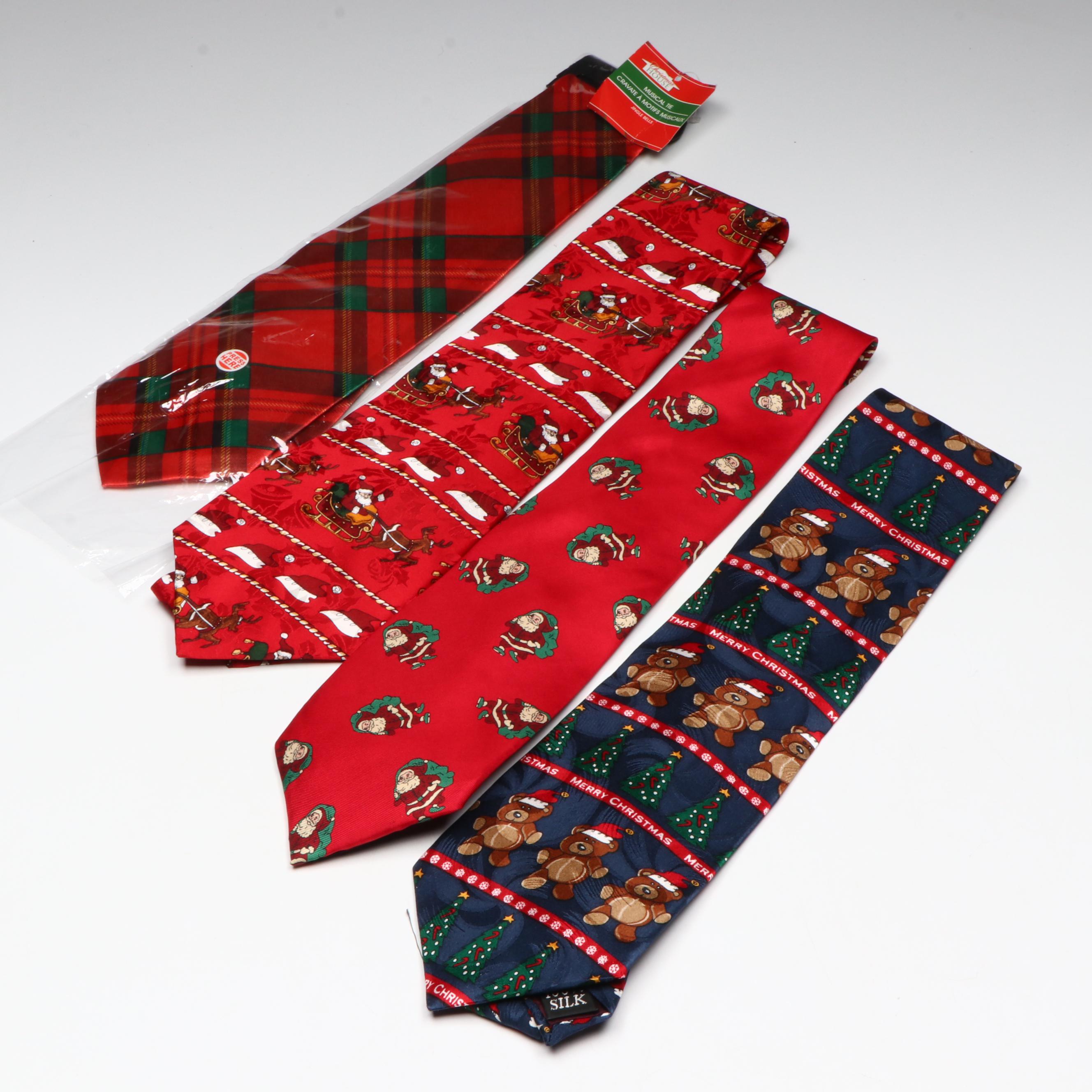 Wembley, Christmas House, and More Christmas Themed Silk Neckties