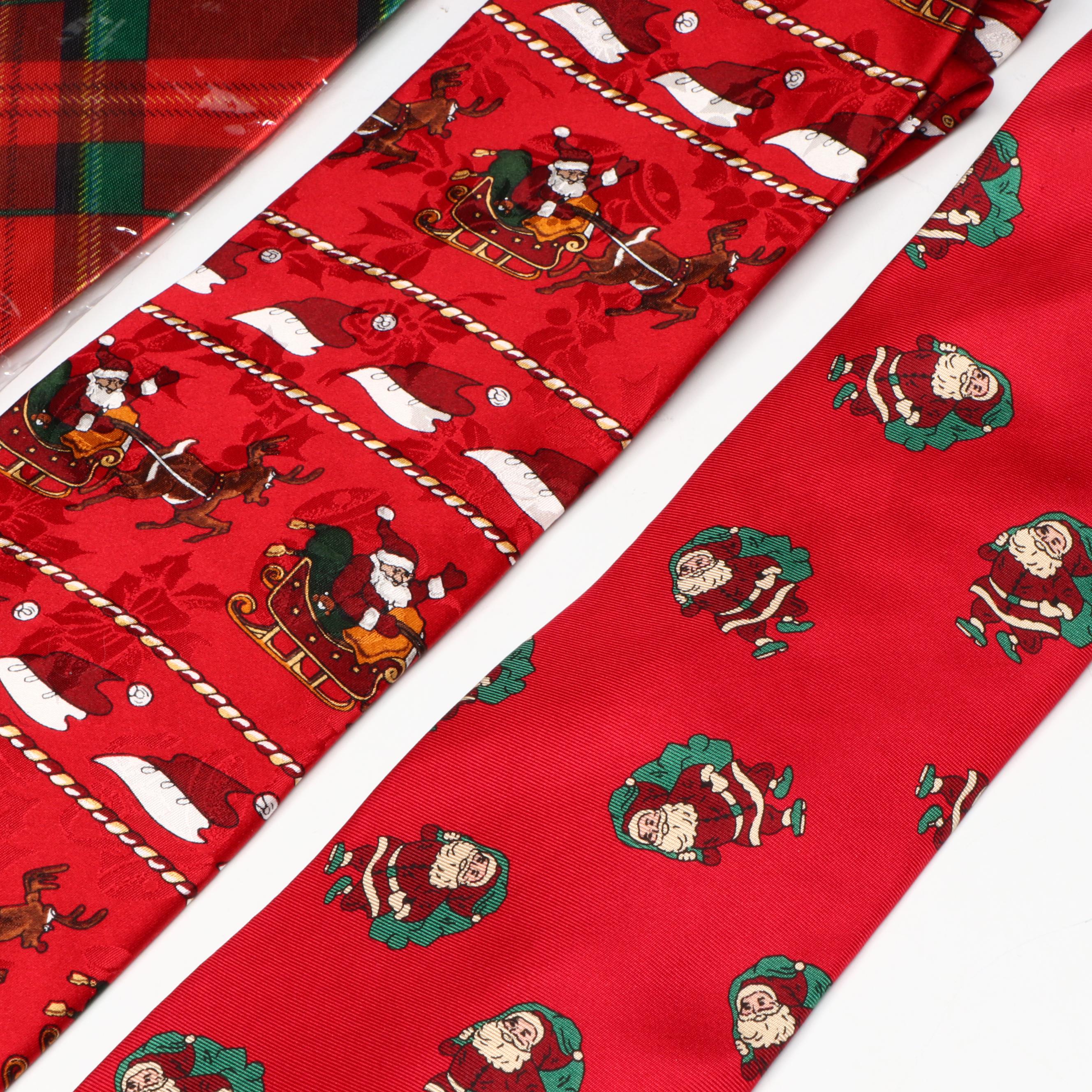 Wembley, Christmas House, and More Christmas Themed Silk Neckties
