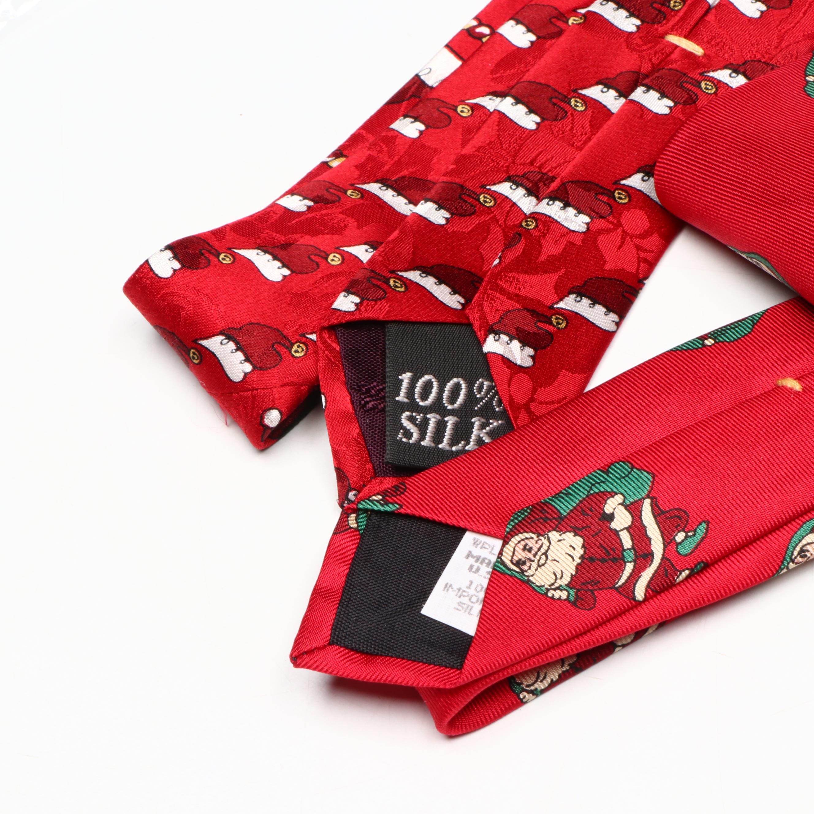 Wembley, Christmas House, and More Christmas Themed Silk Neckties