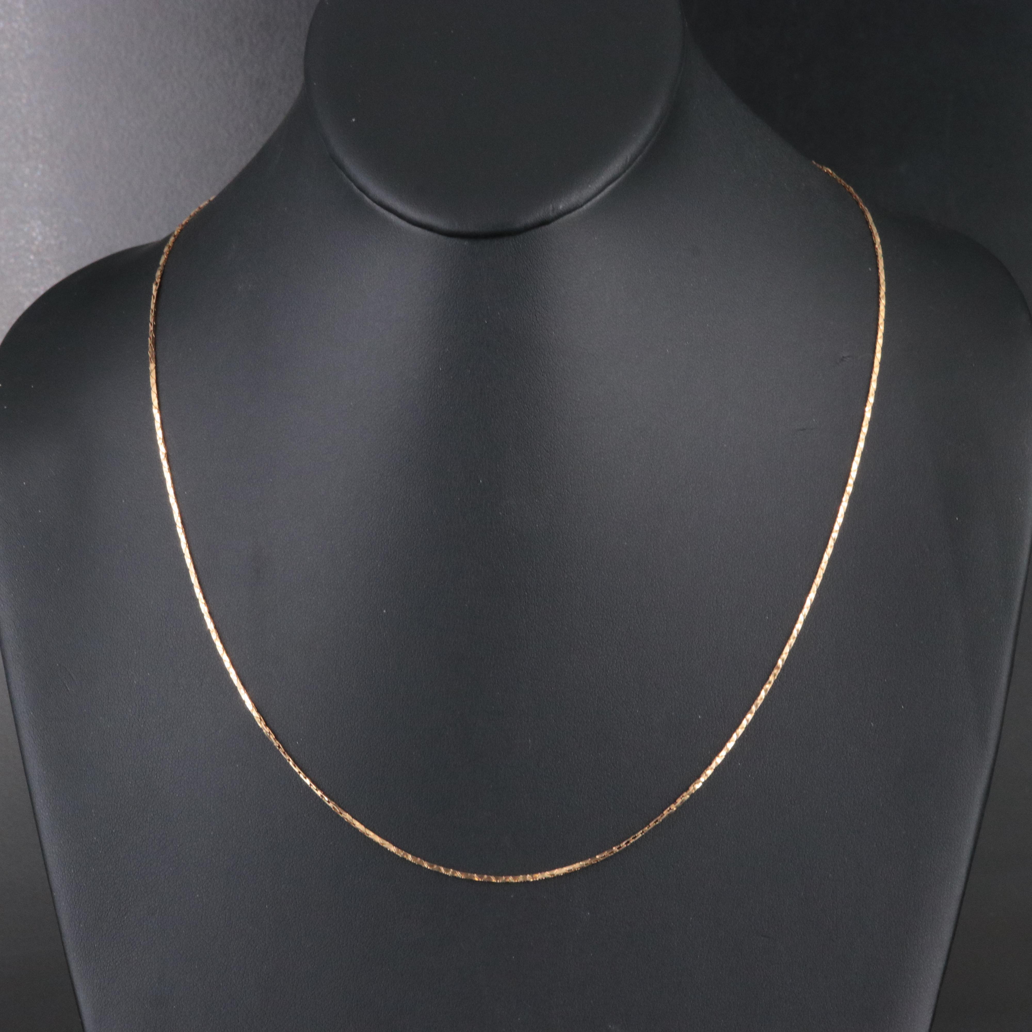 14K Cobra Chain Necklace