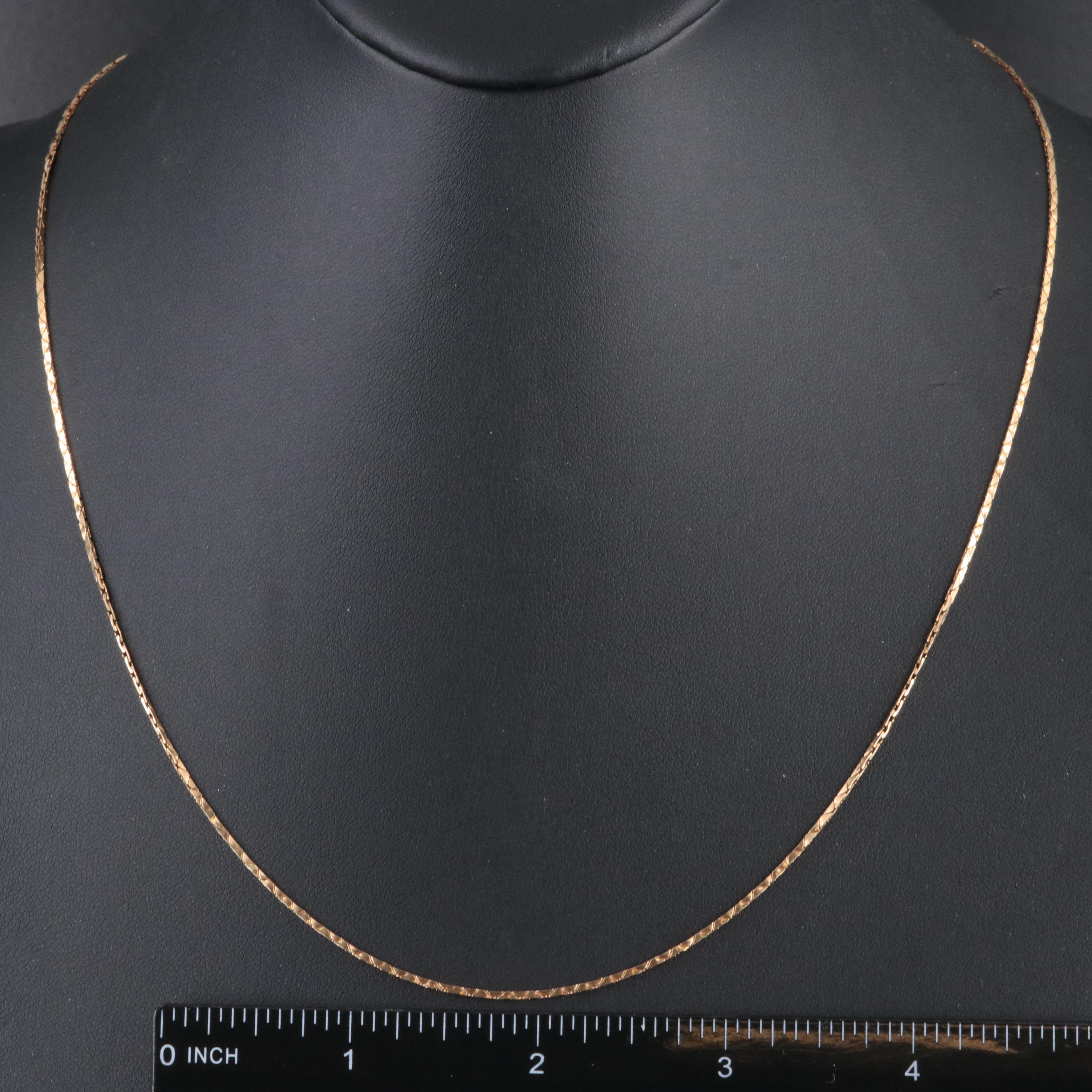 14K Cobra Chain Necklace