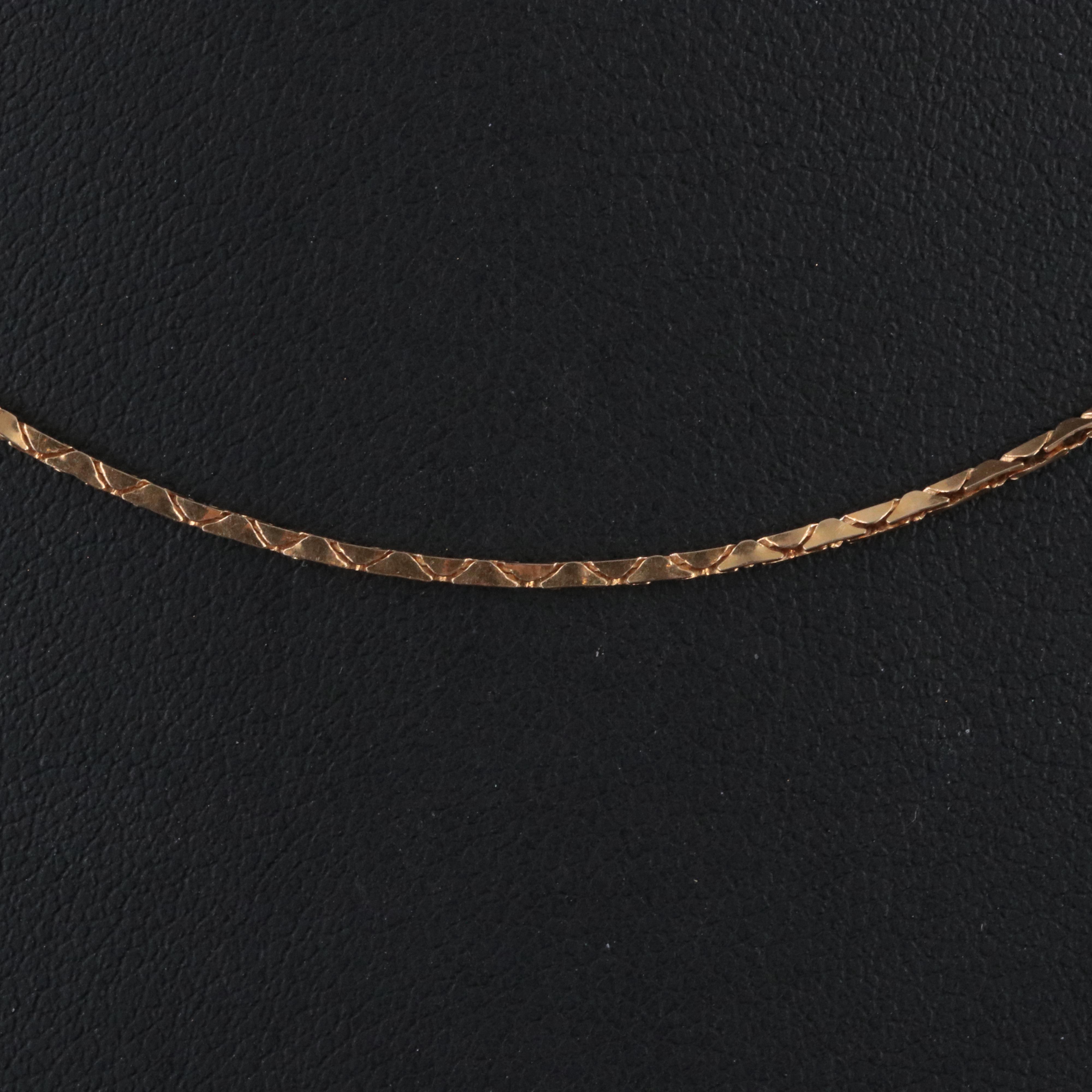 14K Cobra Chain Necklace