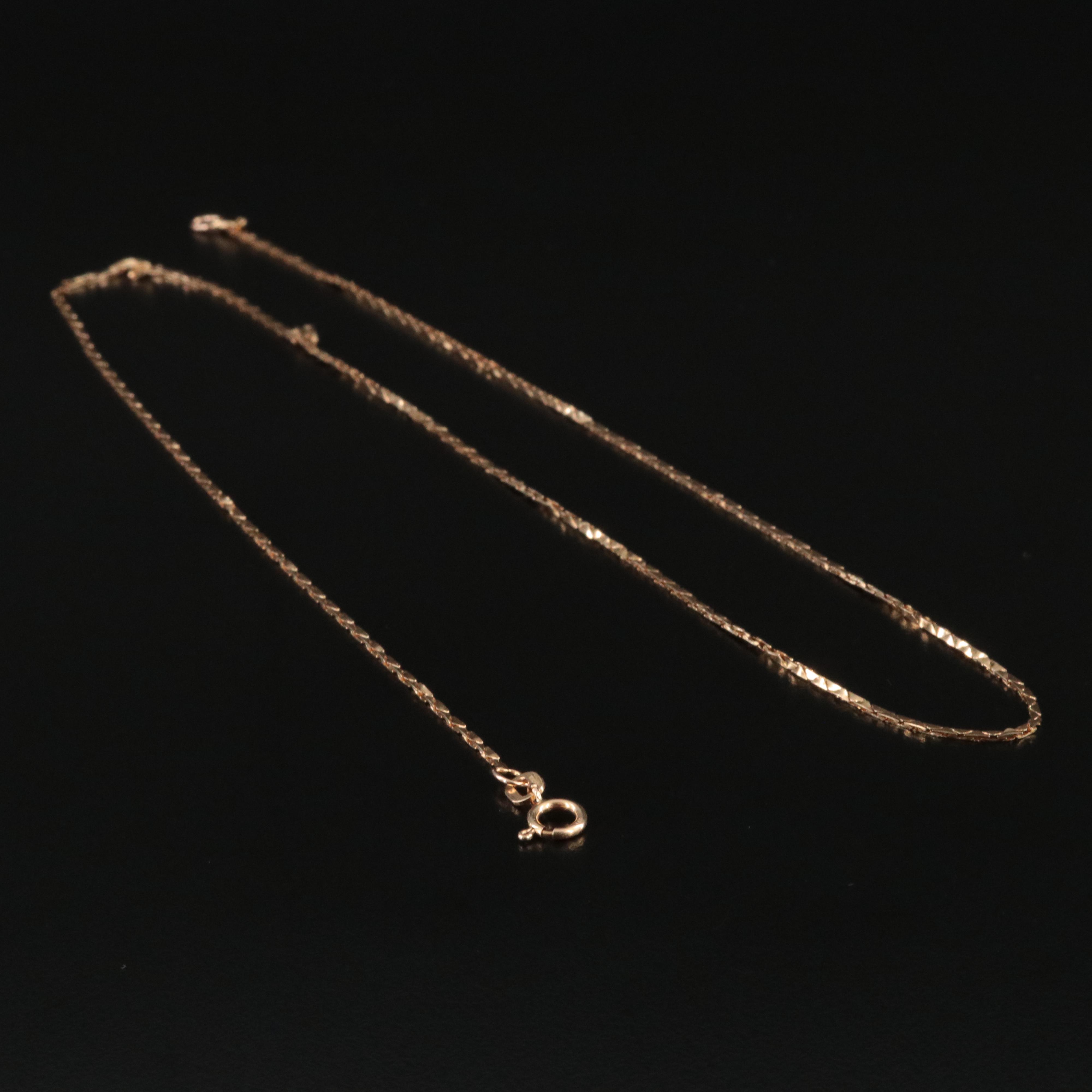 14K Cobra Chain Necklace