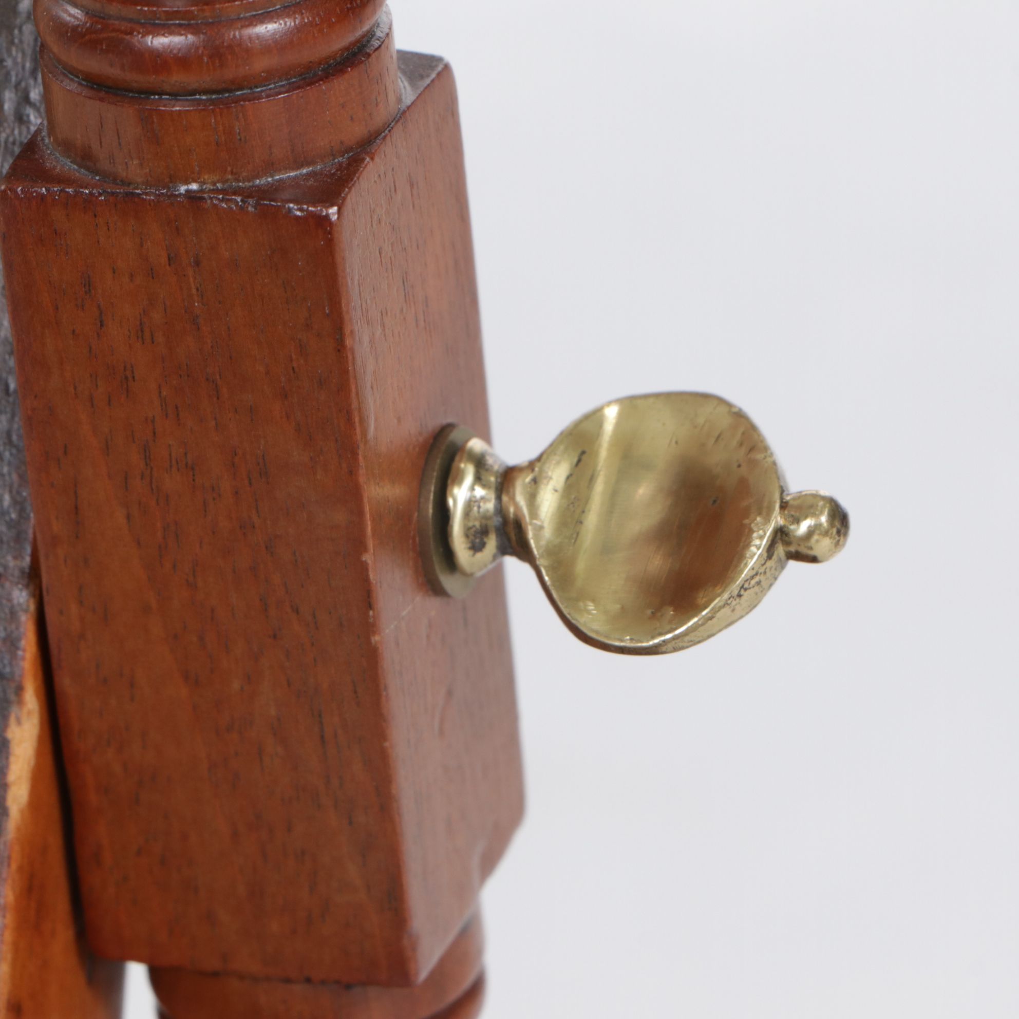 Mahogany Georgian Style Cheval Two-Drawer Dressing Table Mirror