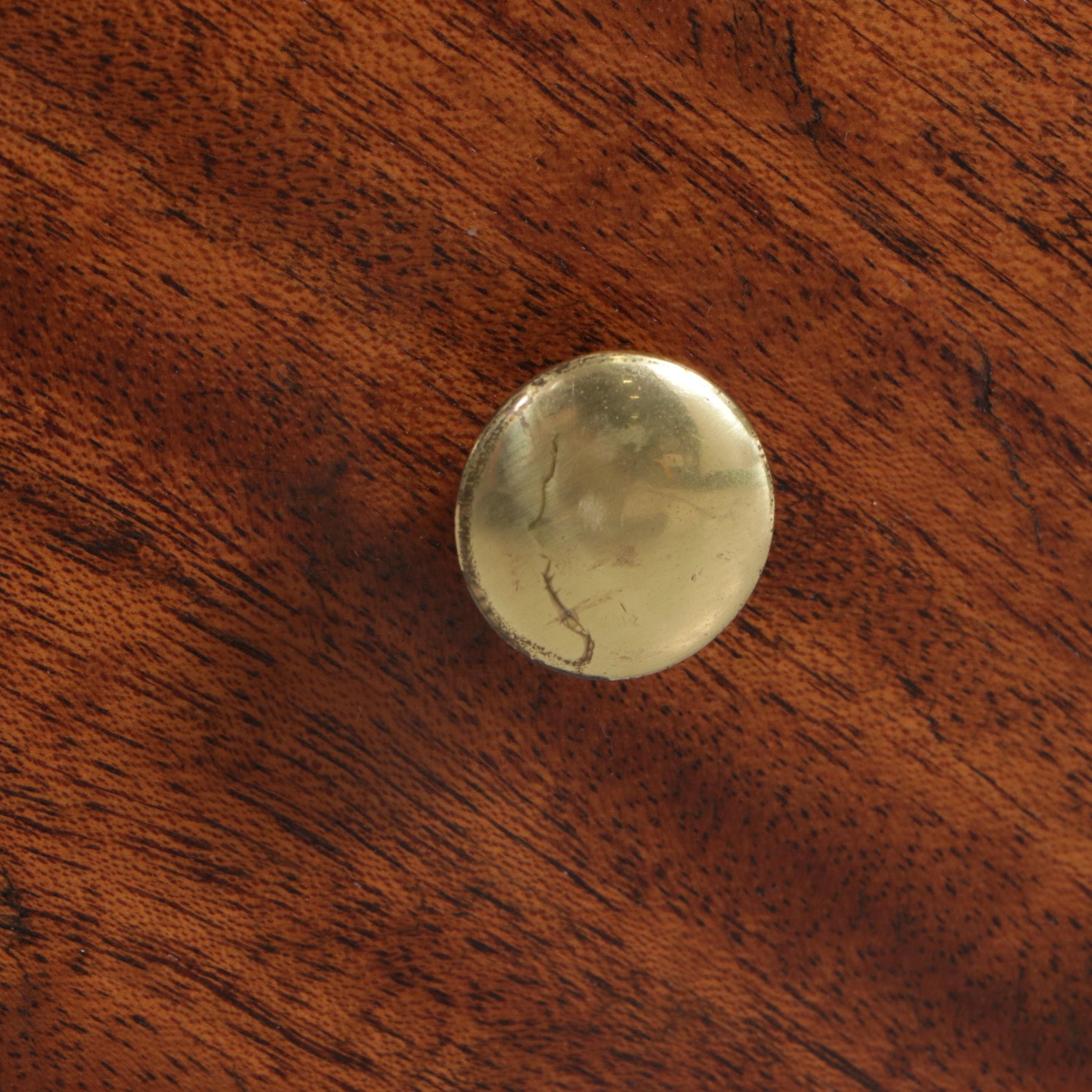 Mahogany Georgian Style Cheval Two-Drawer Dressing Table Mirror