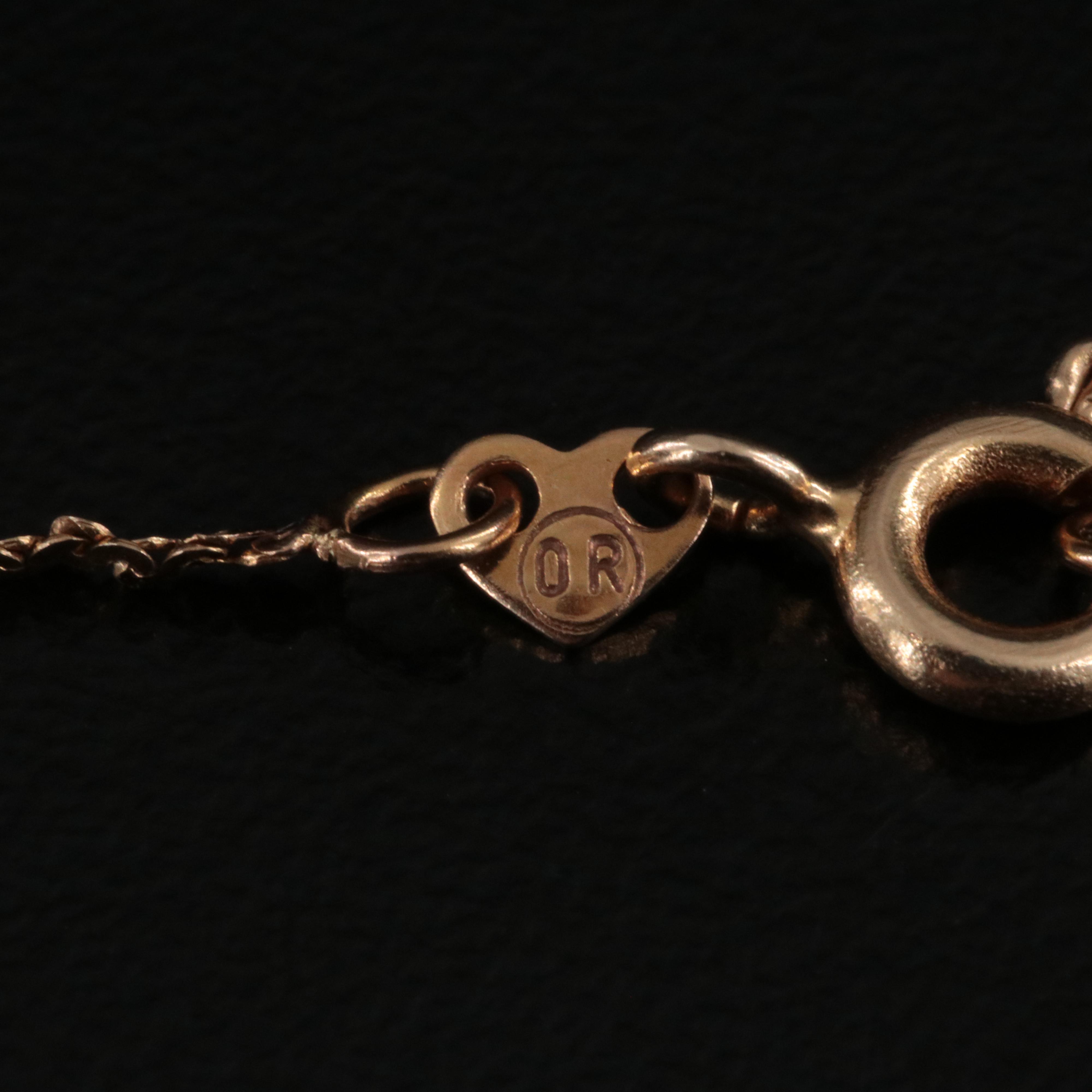 14K Palm Tree Pendant Necklace