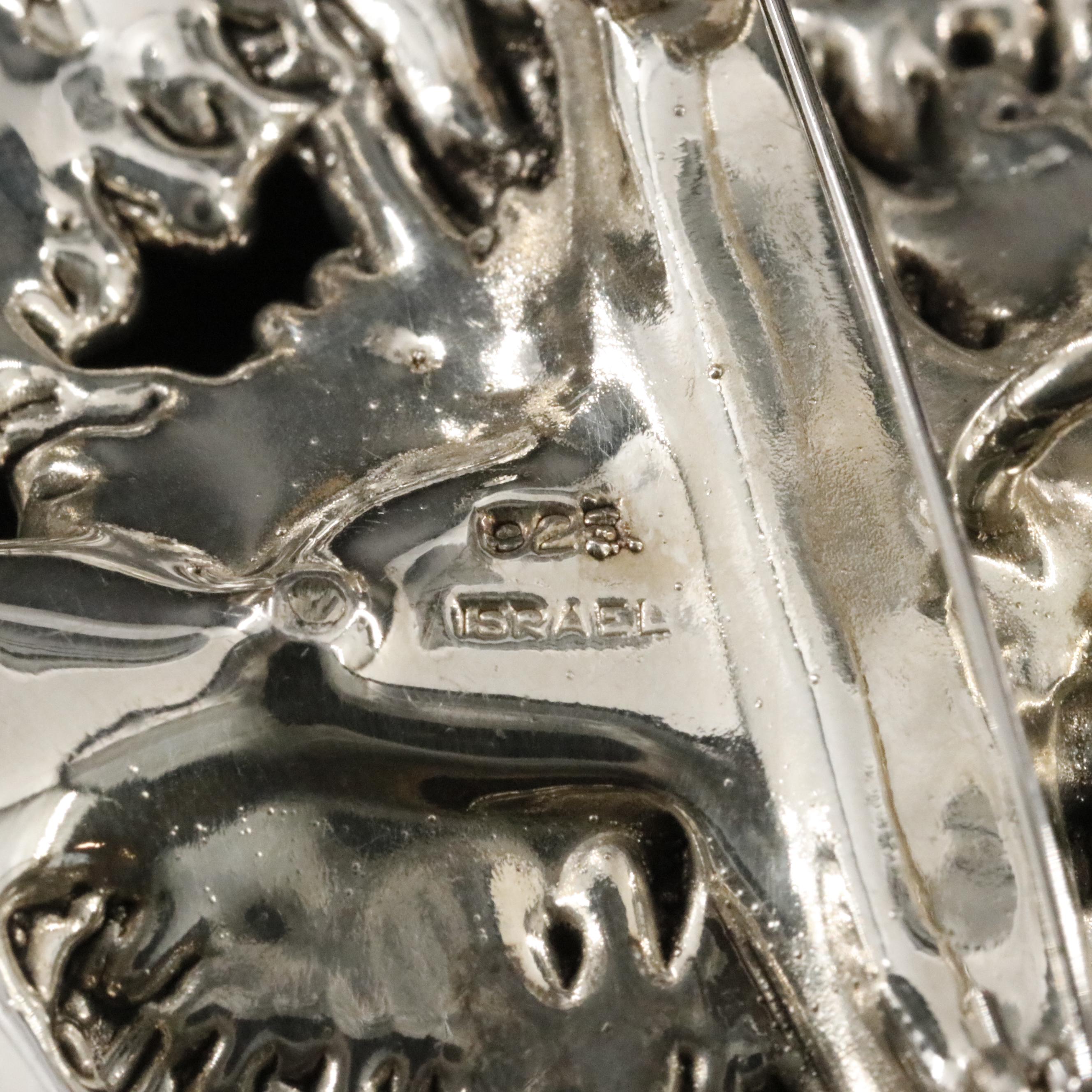 Gemstone Electroformed Butterfly Converter Brooch and Bangle