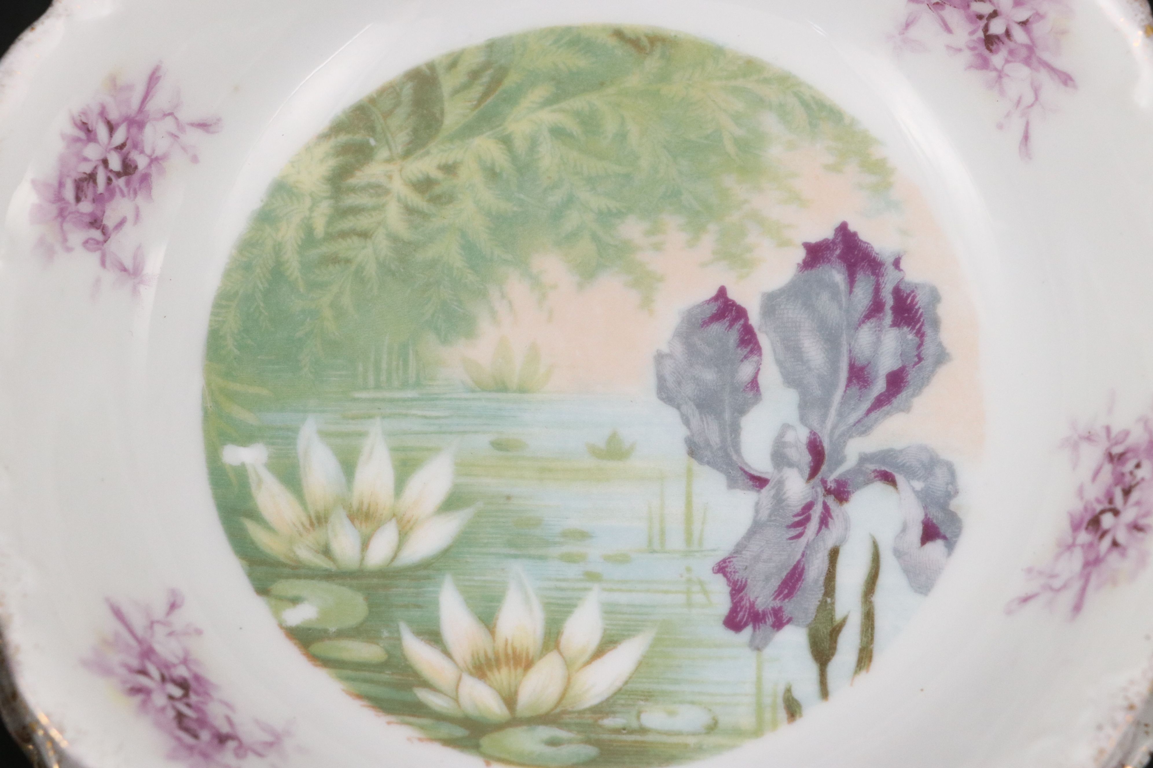 French and German Floral Porcelain Serveware