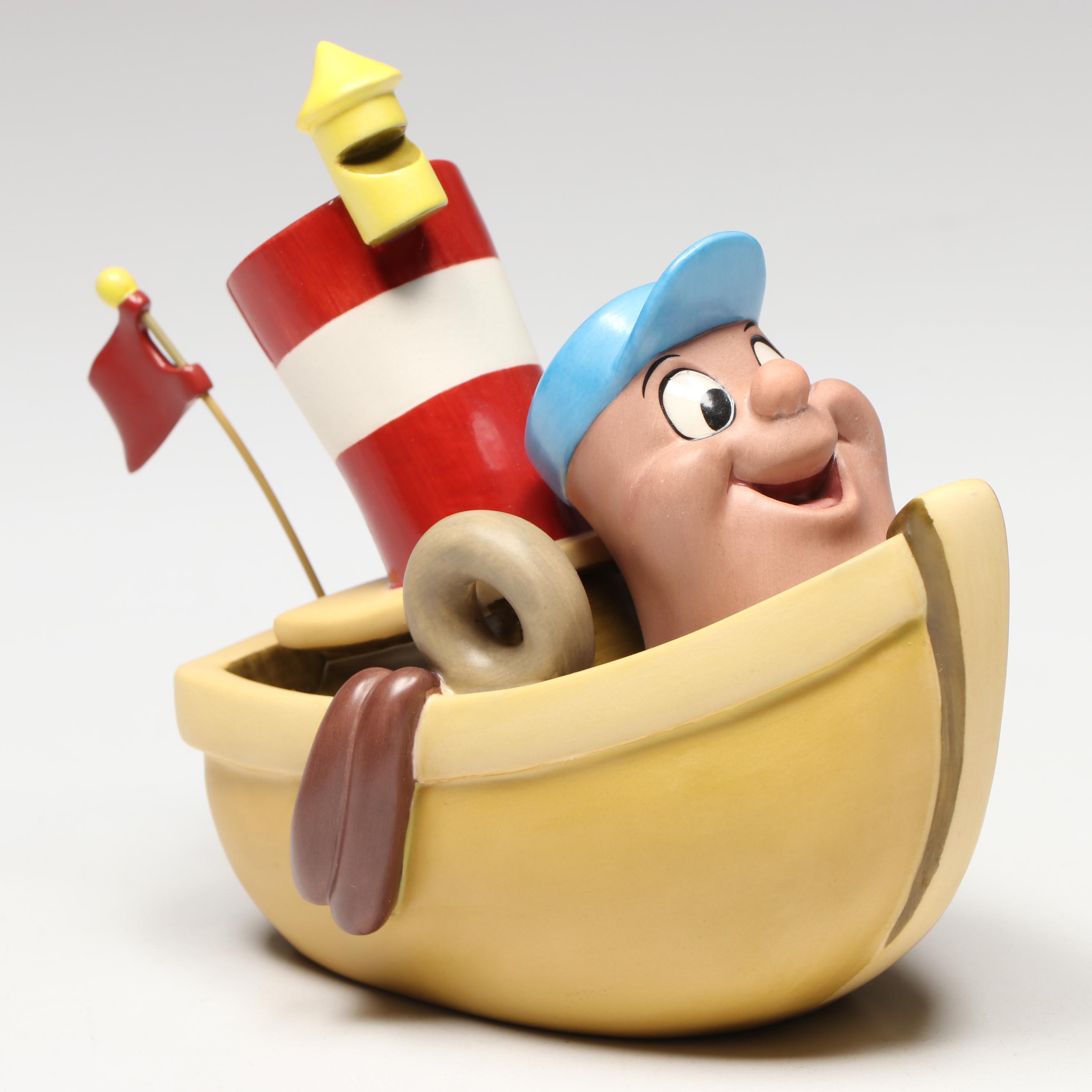 Disney Melody Time "Tugging and Tooting" Little Toot Porcelain Figurine