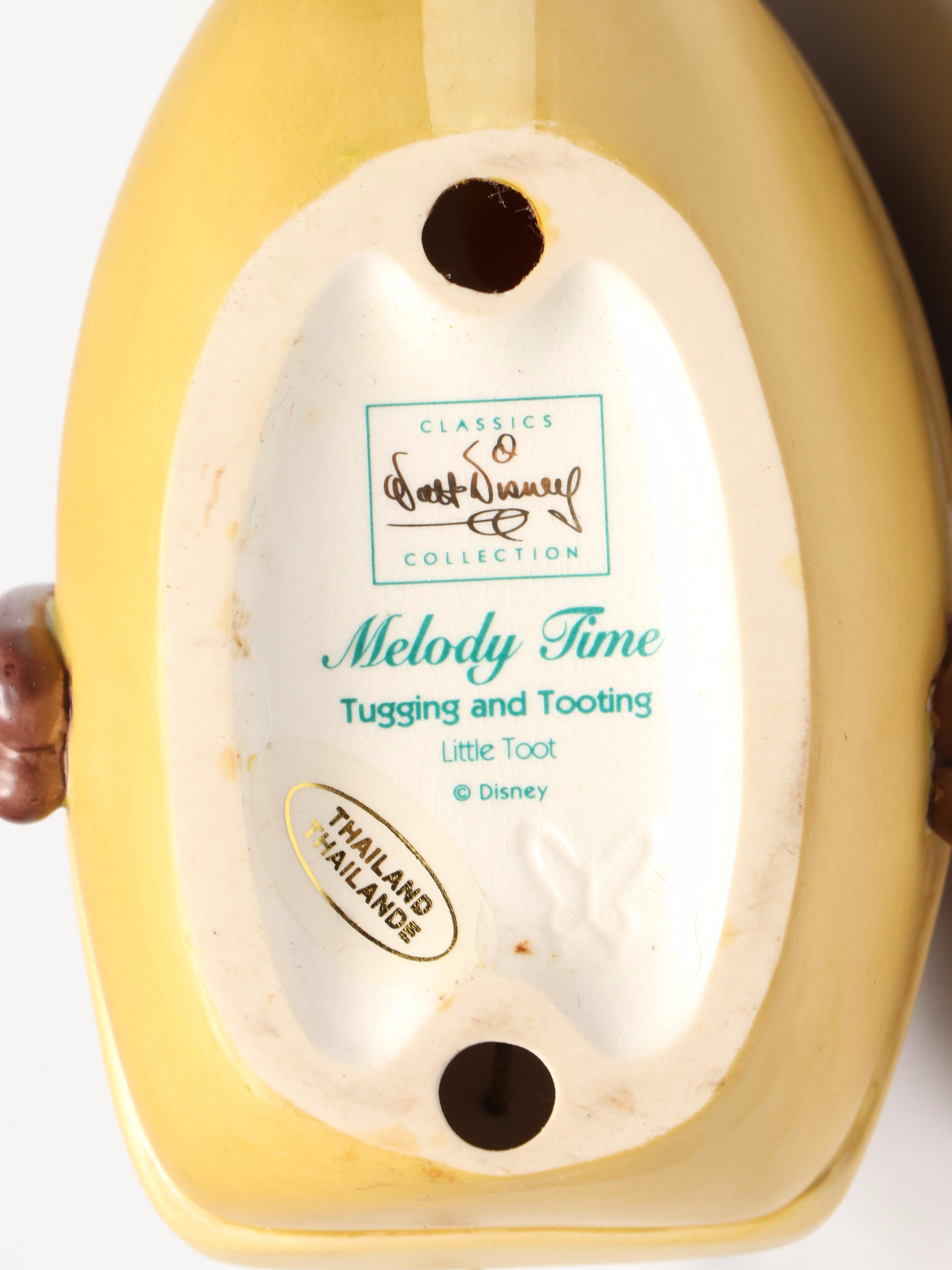 Disney Melody Time "Tugging and Tooting" Little Toot Porcelain Figurine