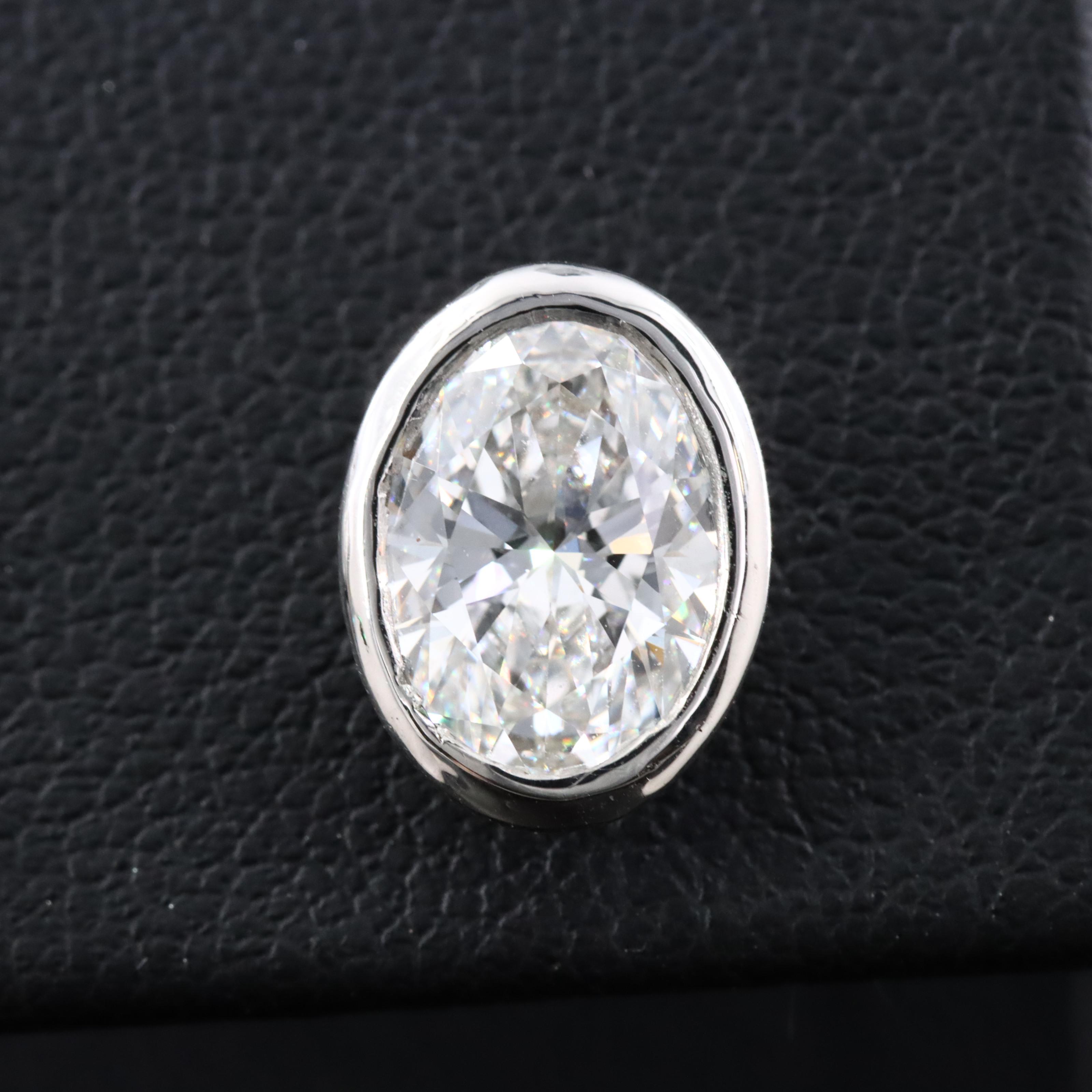 Platinum 3.18 CTW Lab Grown Diamond Solitaire Earrings with IGI Online Reports