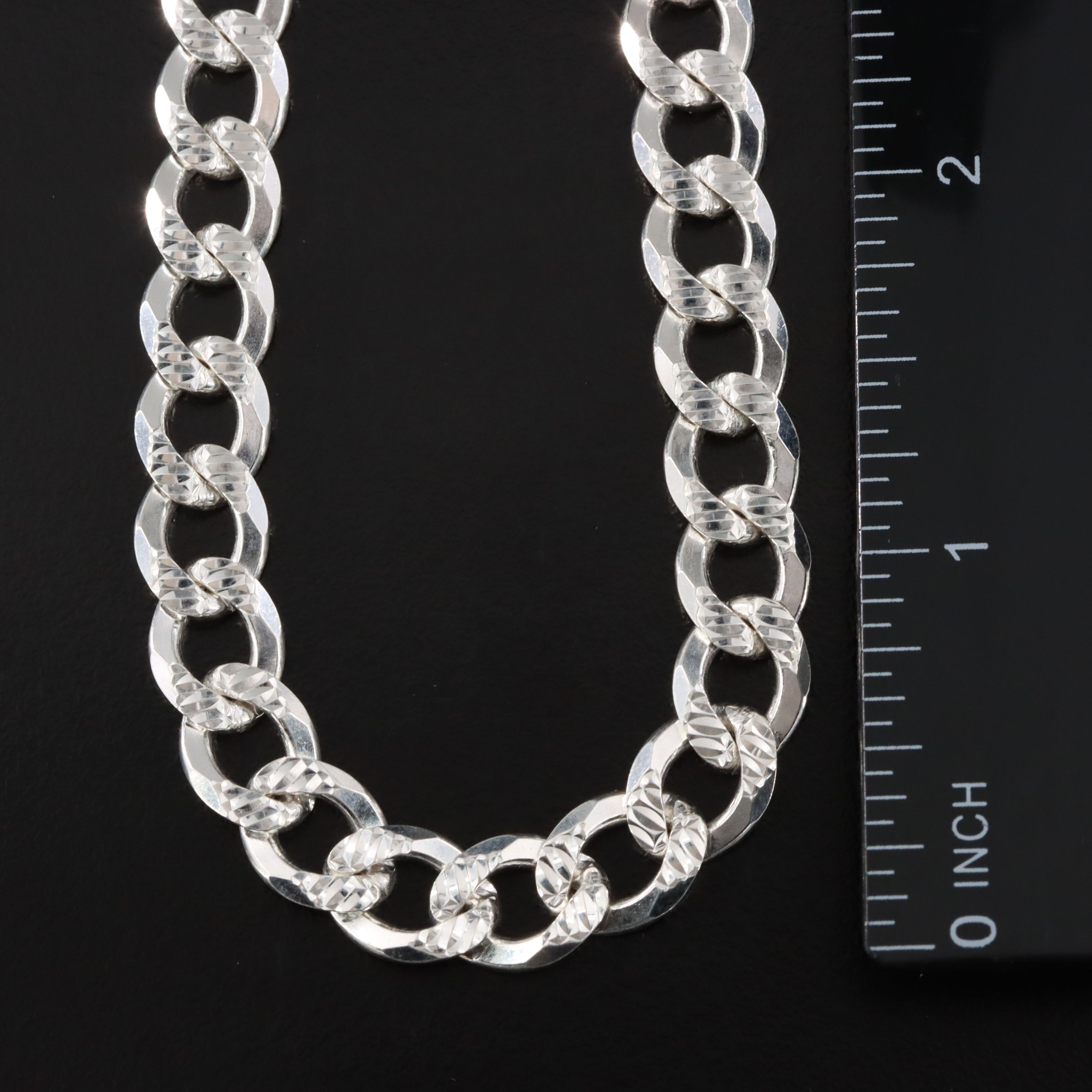Sterling Curb Chain Necklace