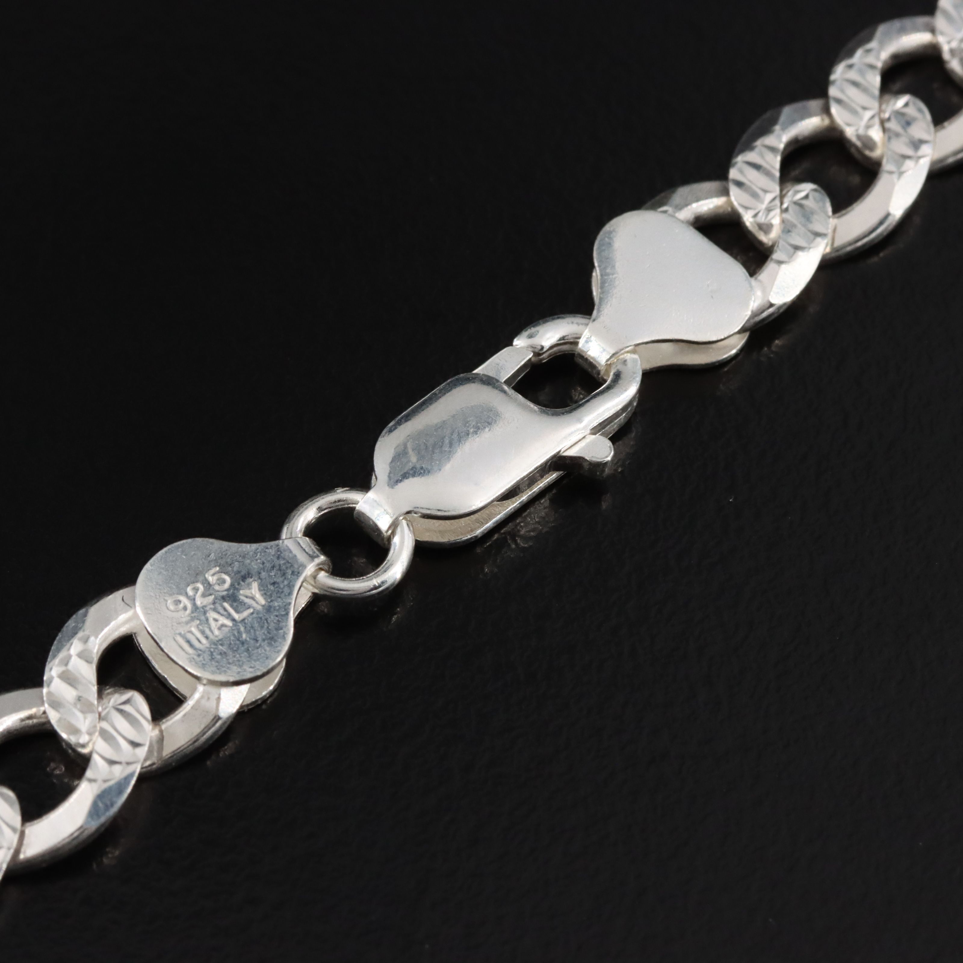 Sterling Curb Chain Necklace