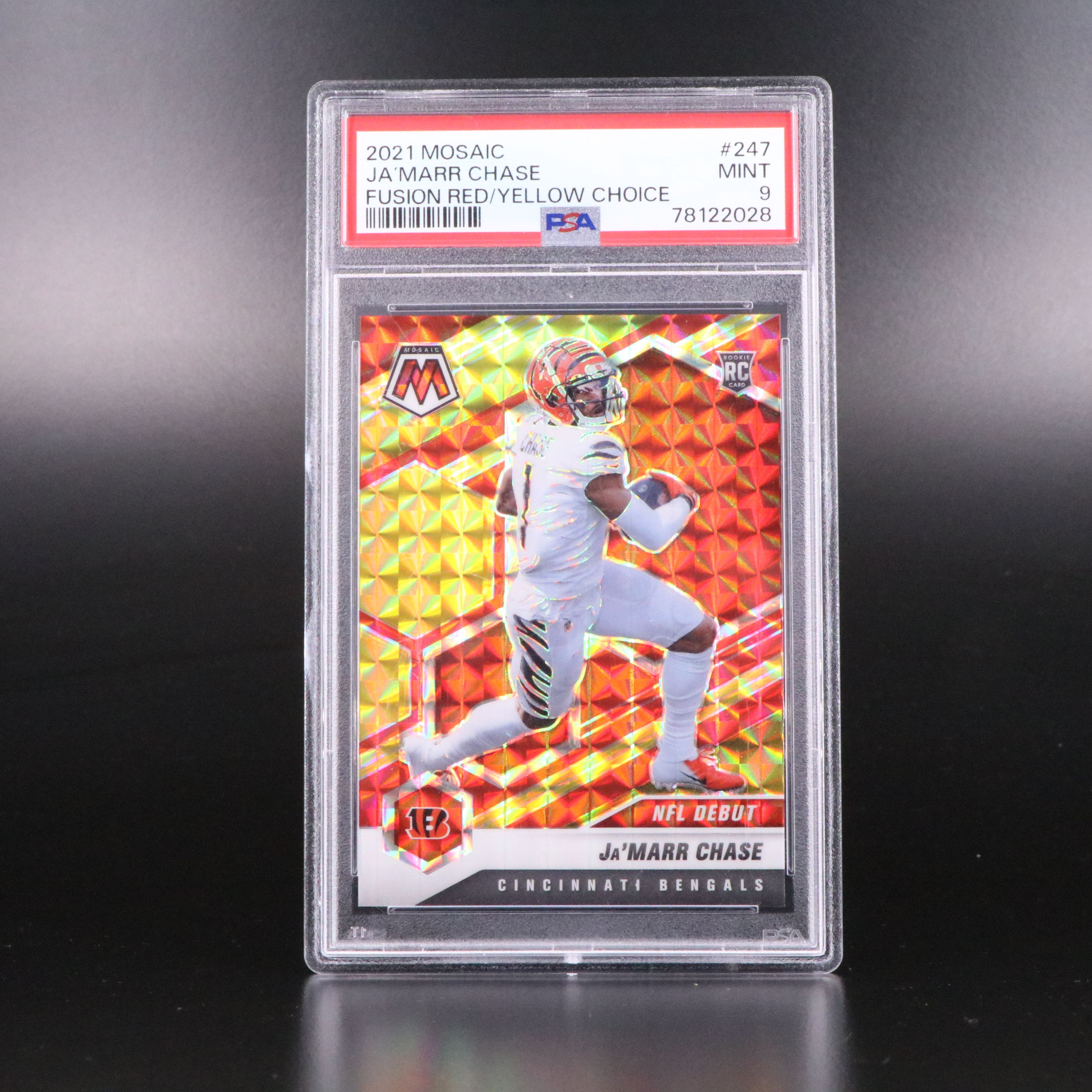 Tee Higgins and Ja'Marr Chase Rookie Cards with Signed, Graded, and Numbered