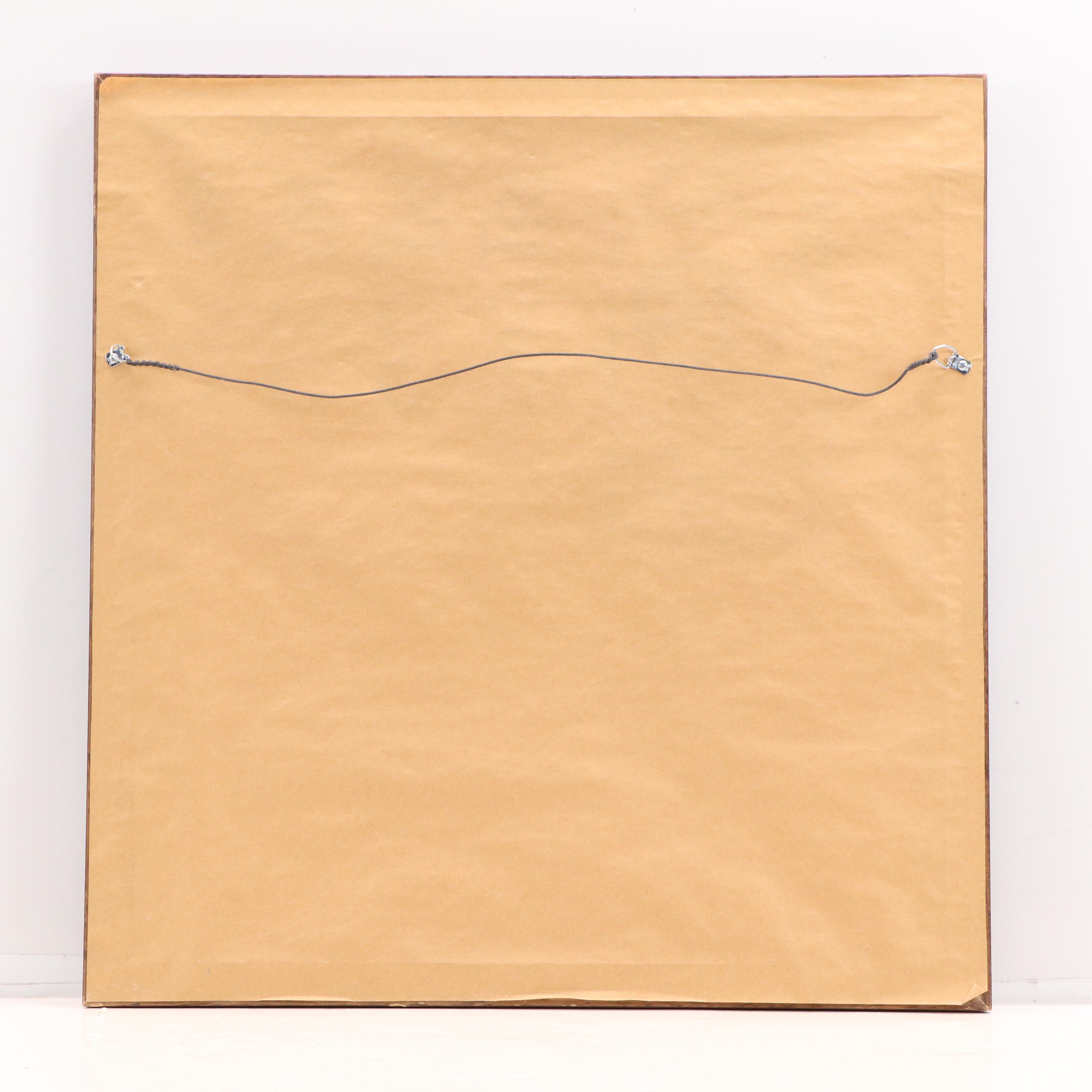 K. Anderson Coastal Scene With Egret Pastel Drawing