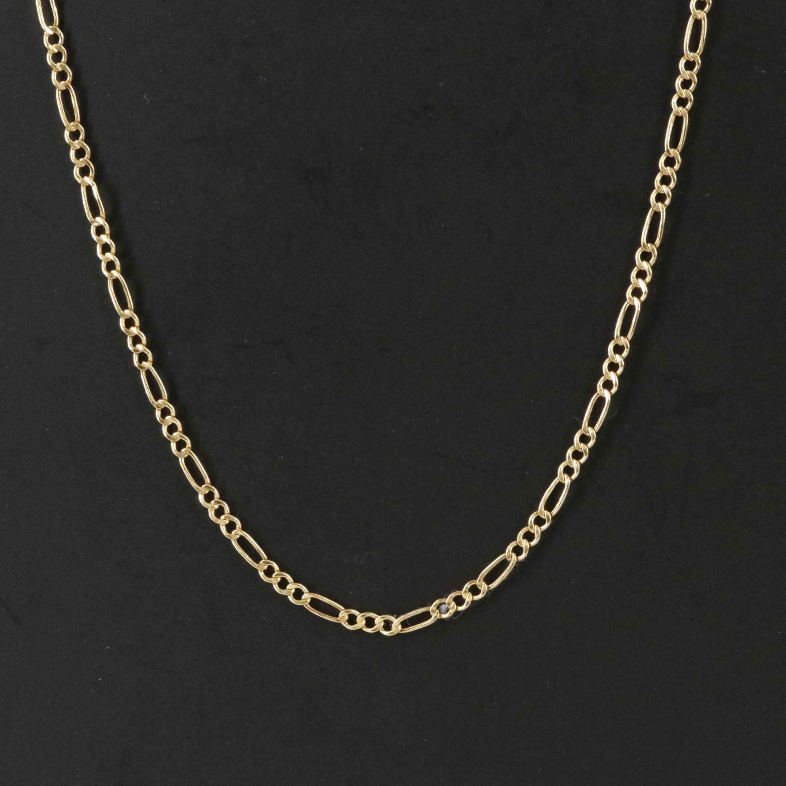 14K Figaro Chain Necklace