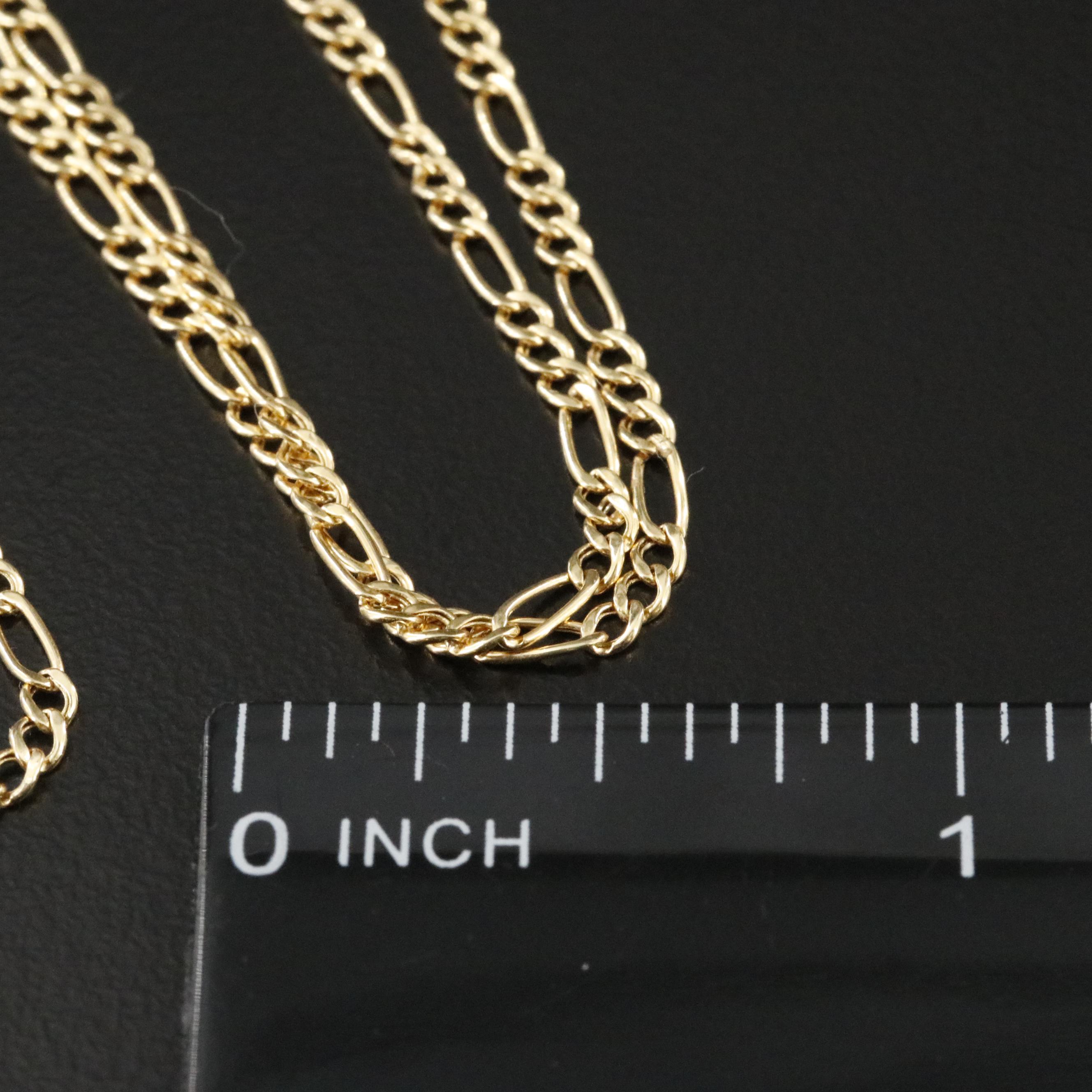 14K Figaro Chain Necklace