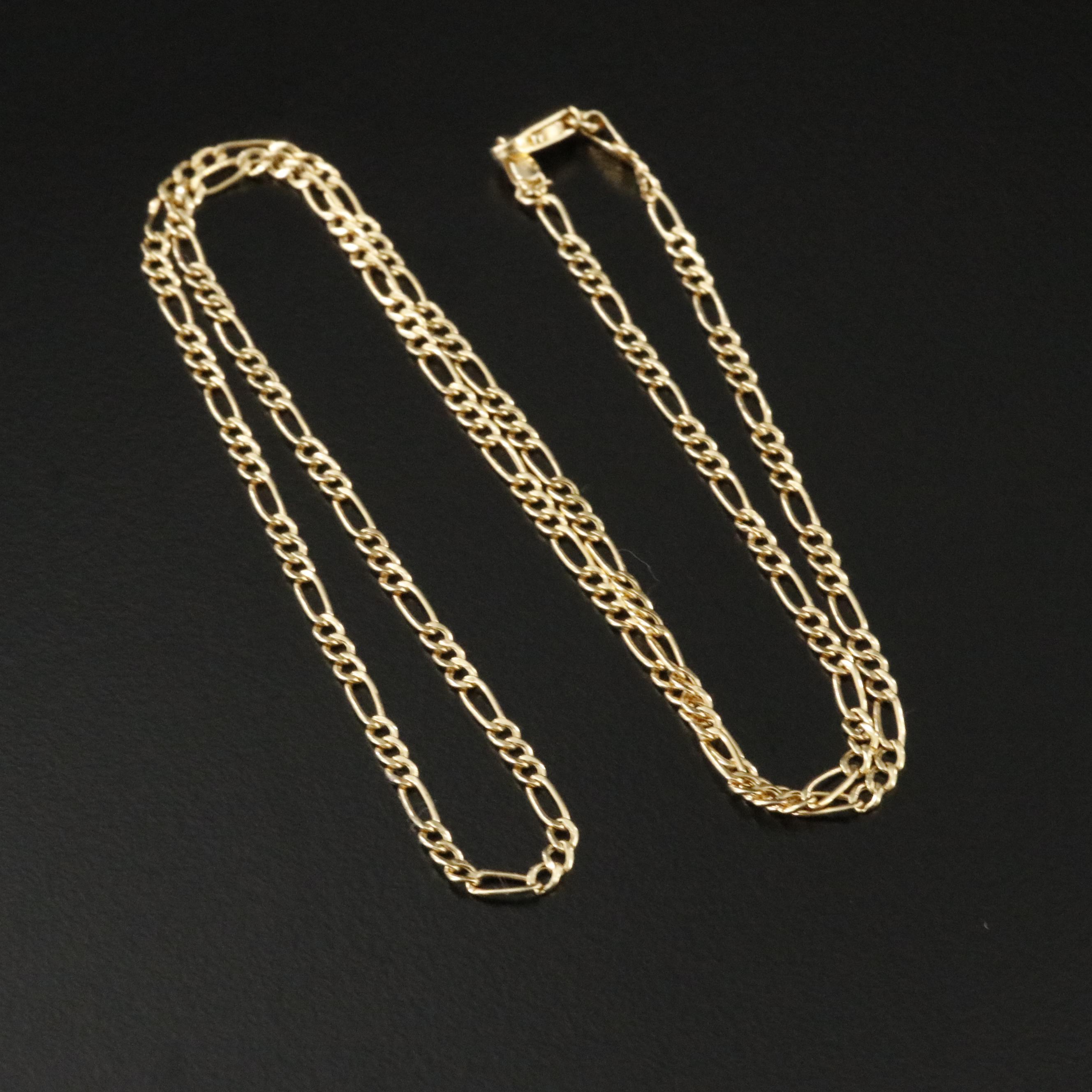 14K Figaro Chain Necklace