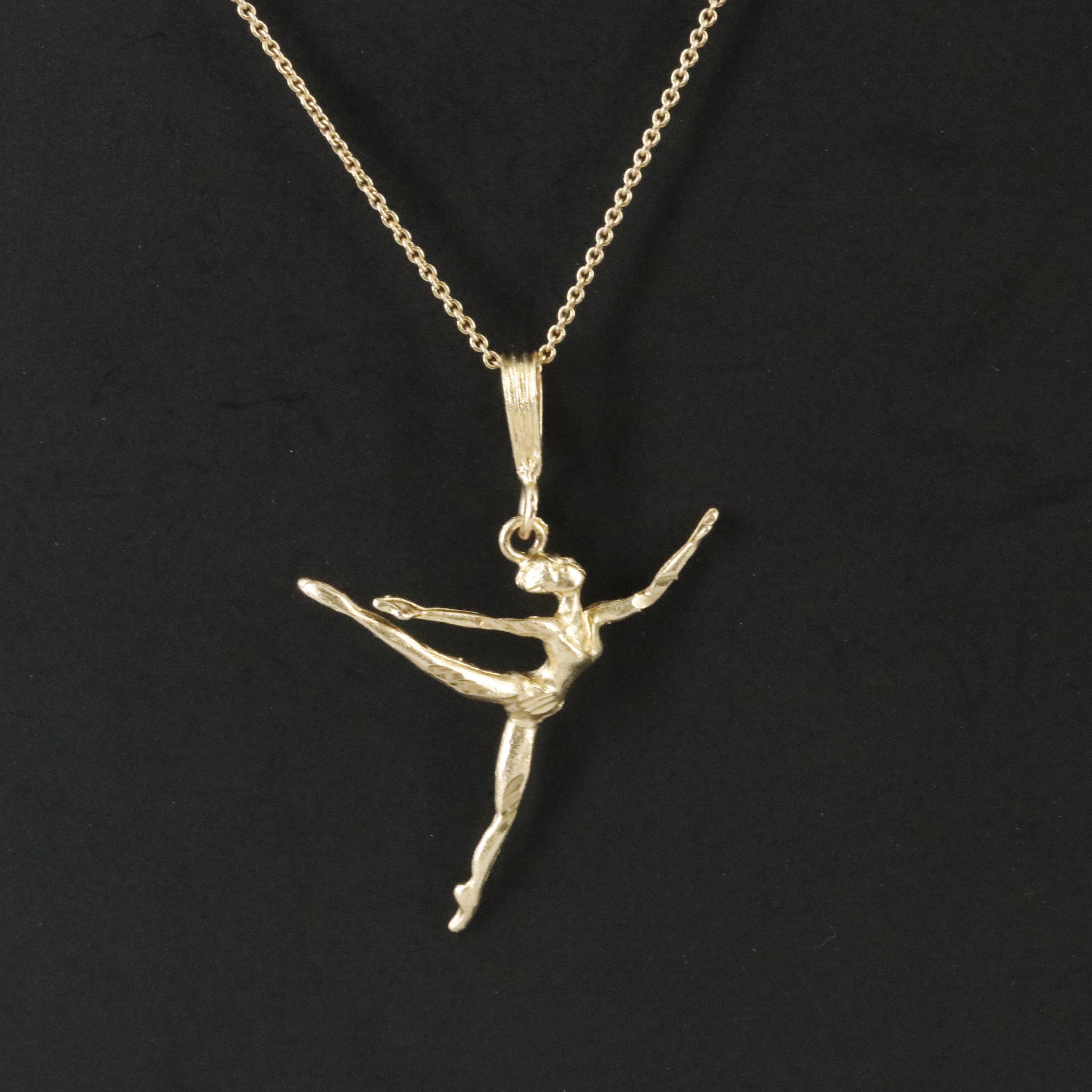14K Dancer Pendant Necklace
