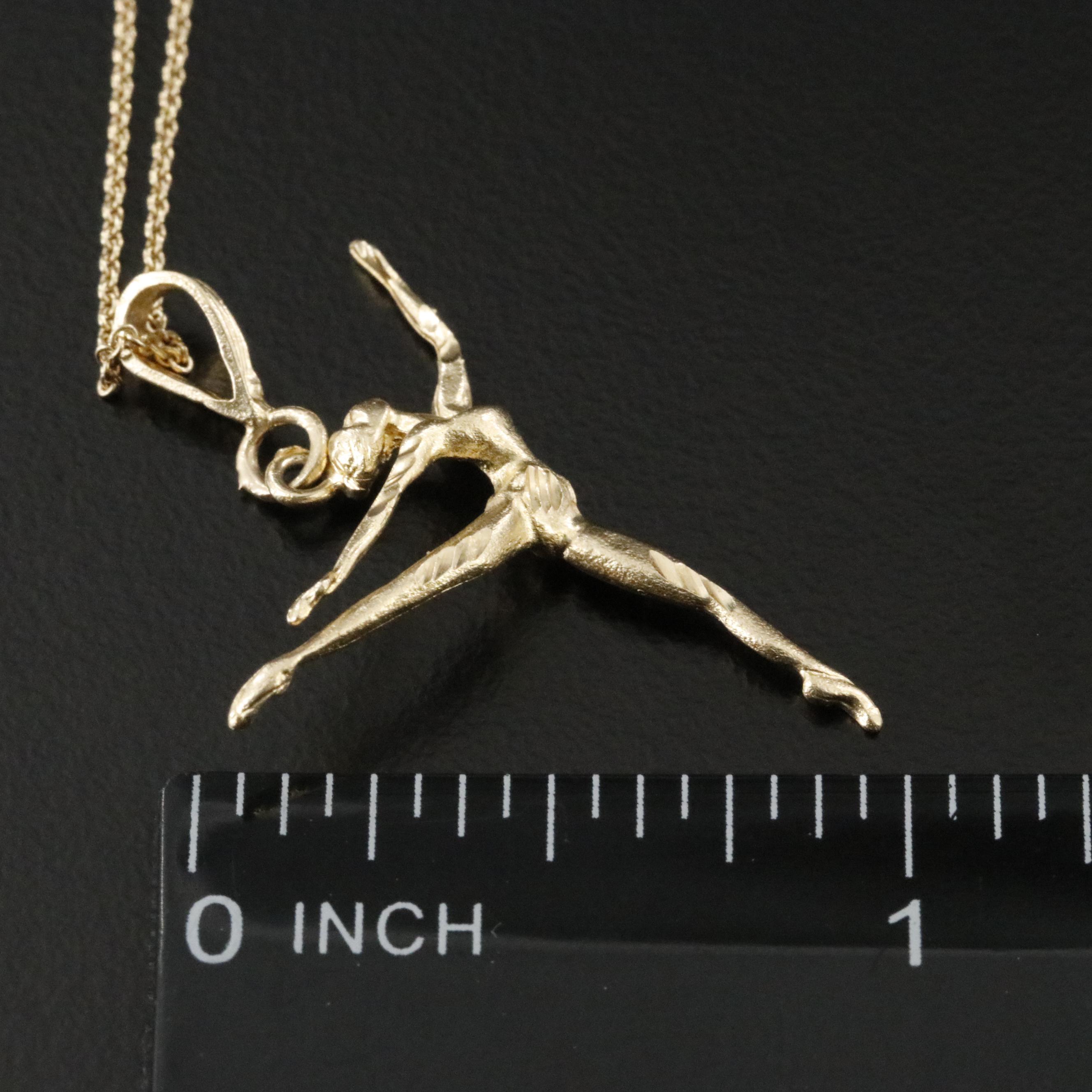 14K Dancer Pendant Necklace