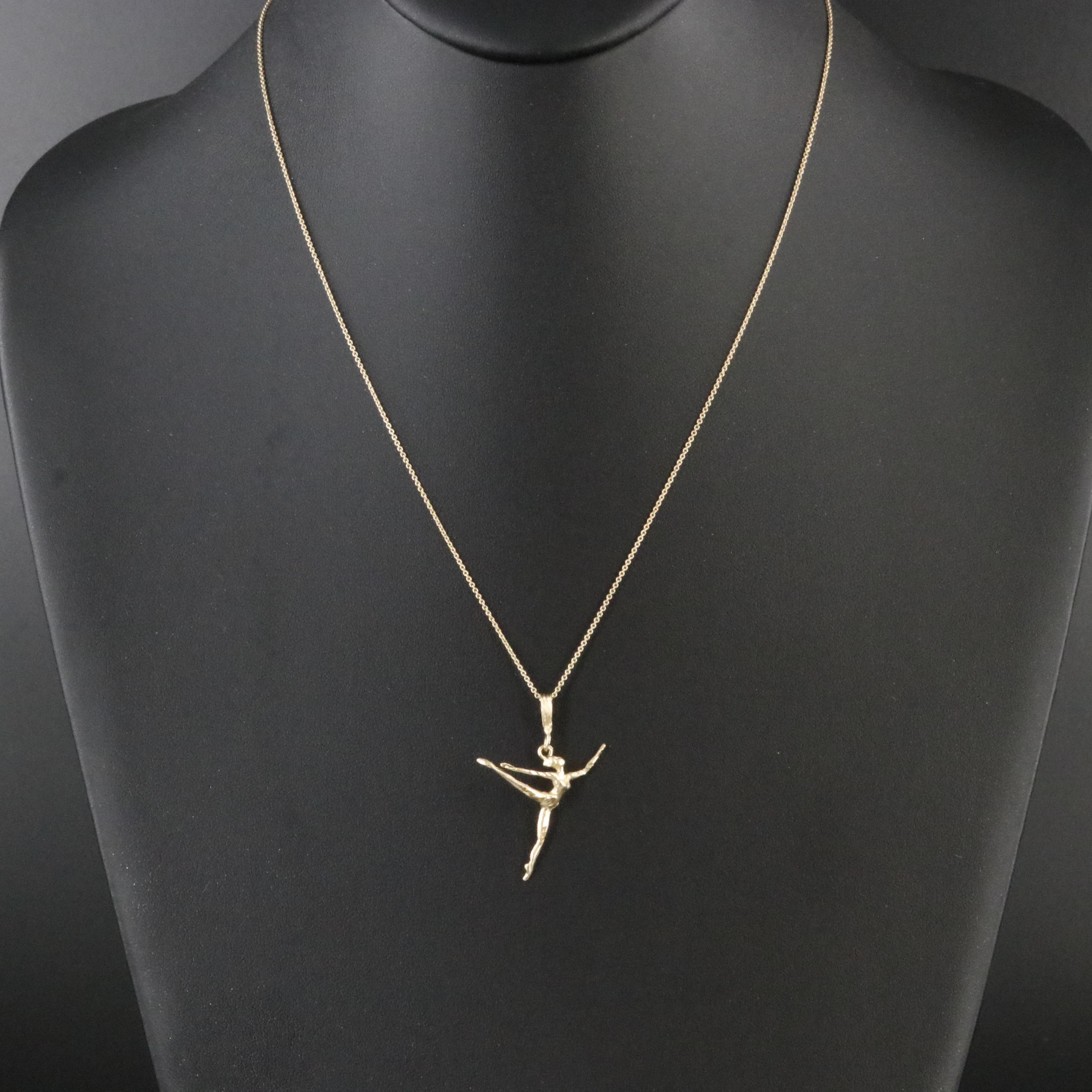 14K Dancer Pendant Necklace
