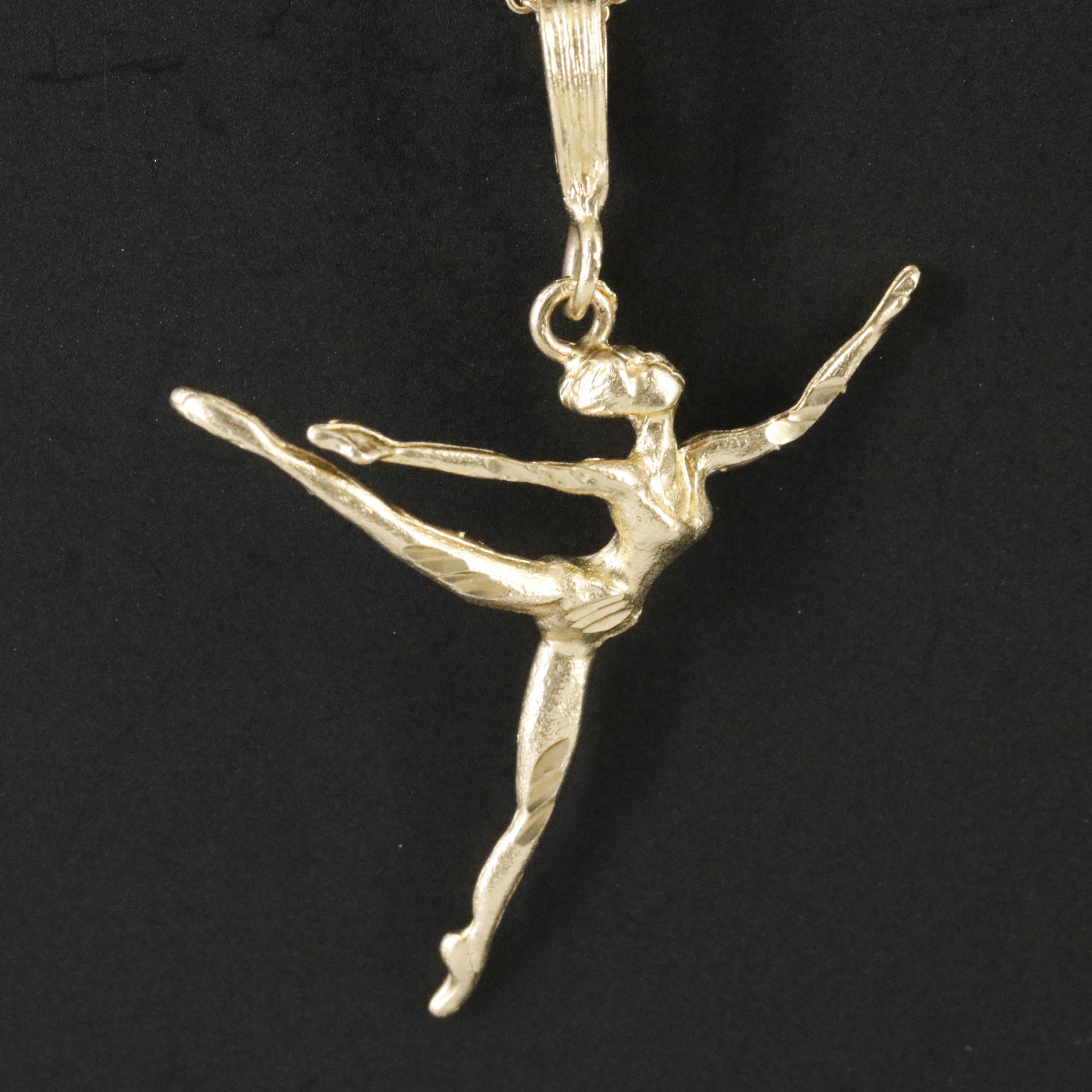 14K Dancer Pendant Necklace